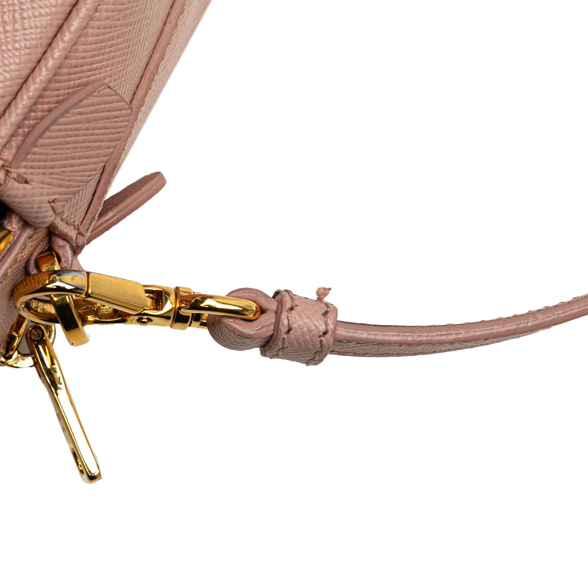 Prada Mini Saffiano Double Zip Crossbody