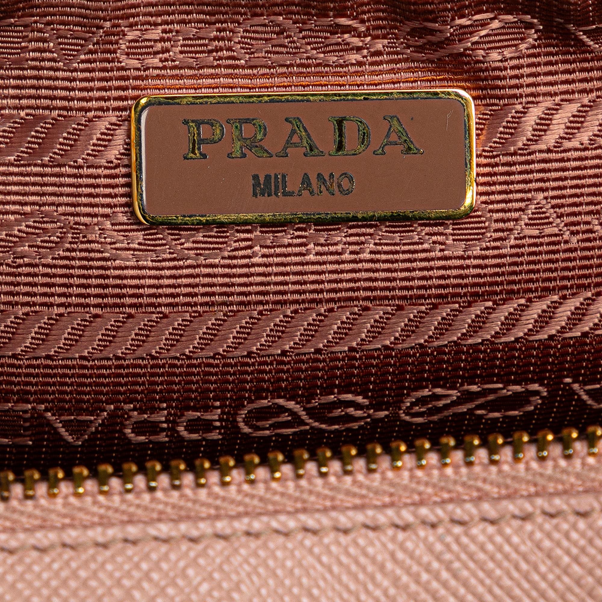Prada Mini Saffiano Double Zip Crossbody