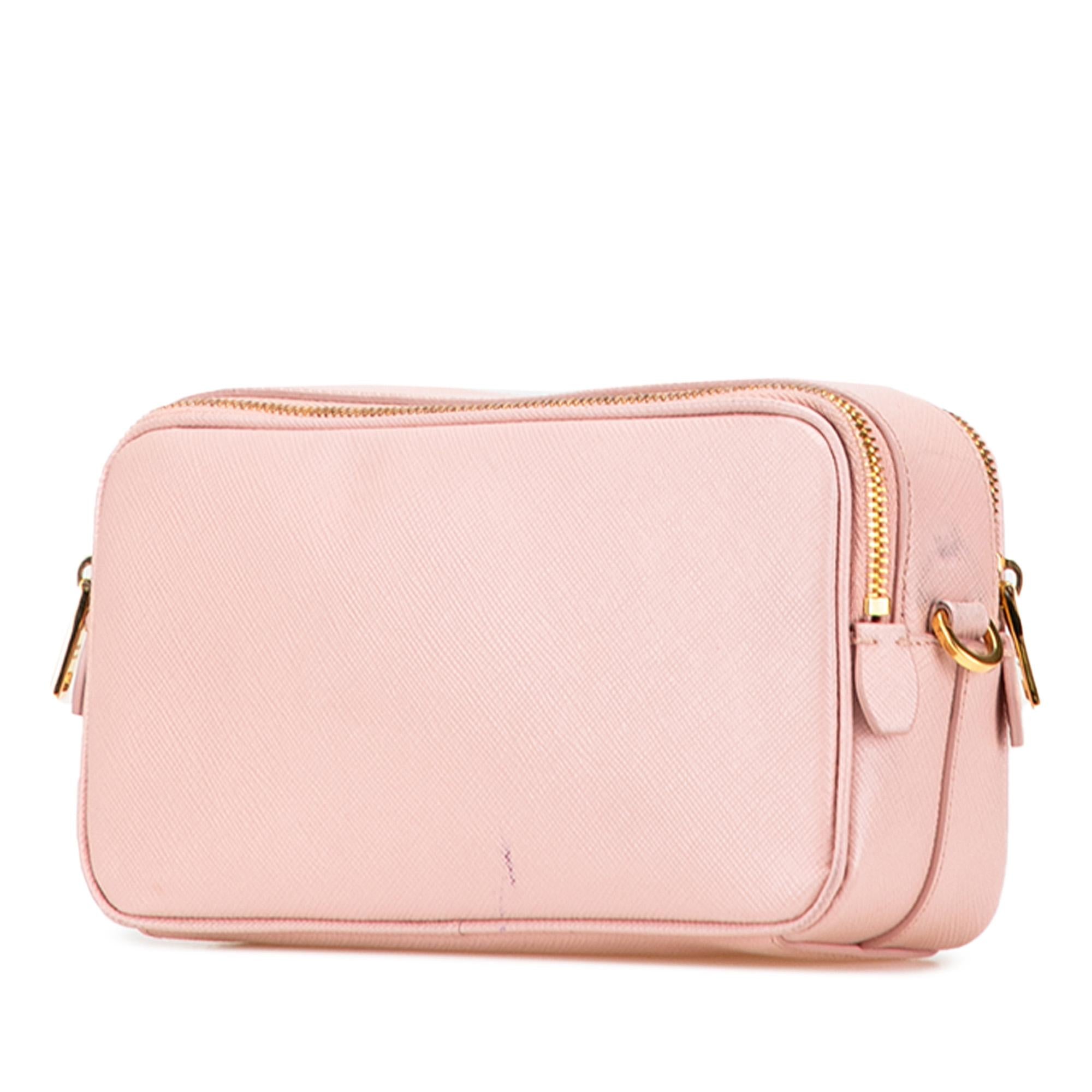 Prada Mini Saffiano Double Zip Crossbody