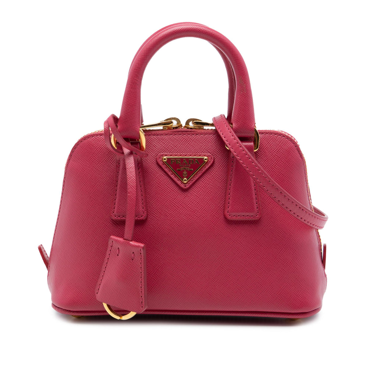 Prada Mini Saffiano Lux Promenade Satchel