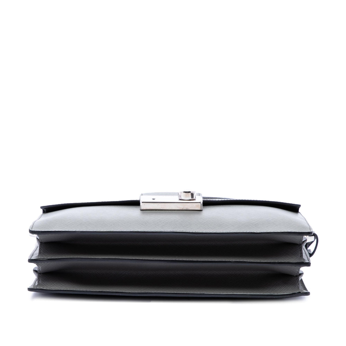 Prada Mini Saffiano Lux Sound Lock Satchel