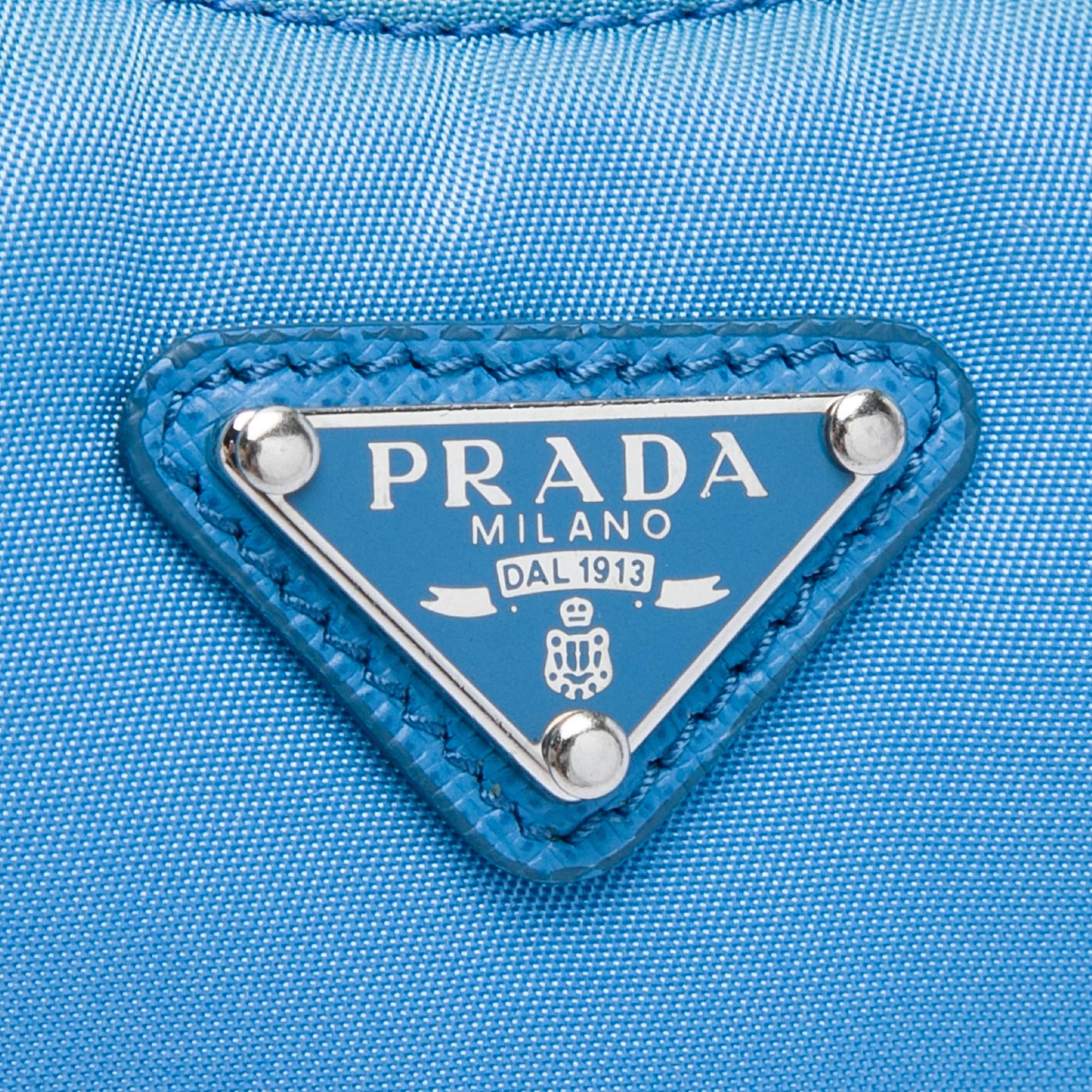 Prada Mini Saffiano Trimmed Tessuto Re Edition 2005 Satchel