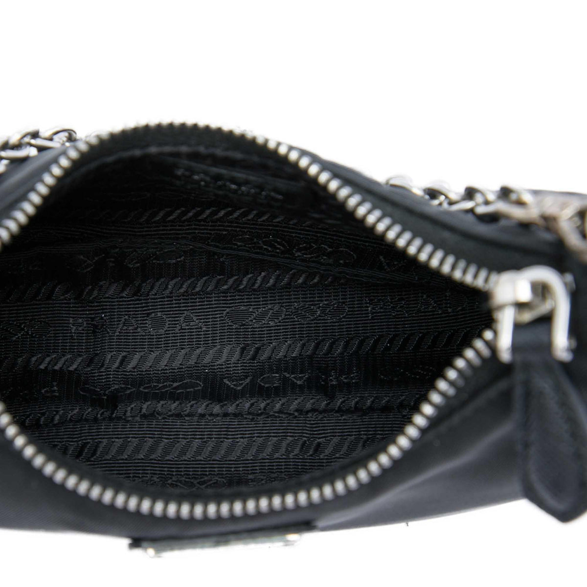 Prada Mini Saffiano Trimmed Tessuto Re Edition 2005 Satchel