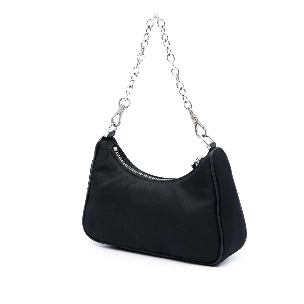 Prada Mini Saffiano Trimmed Tessuto Re Edition 2005 Satchel