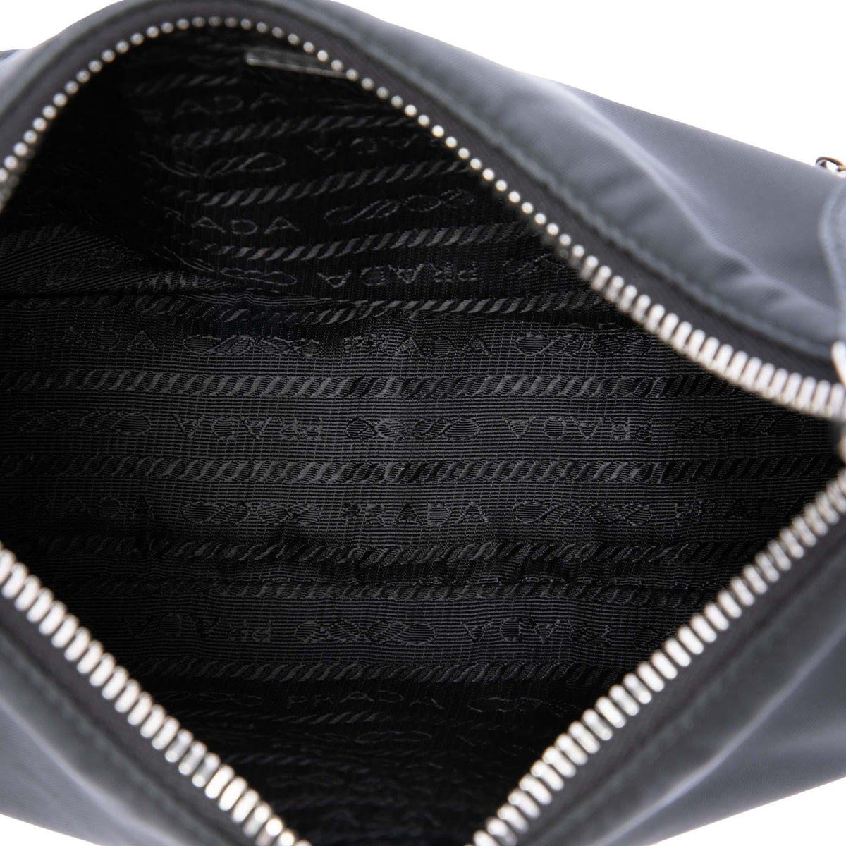 Prada Mini Saffiano Trimmed Tessuto Re Edition 2005 Satchel