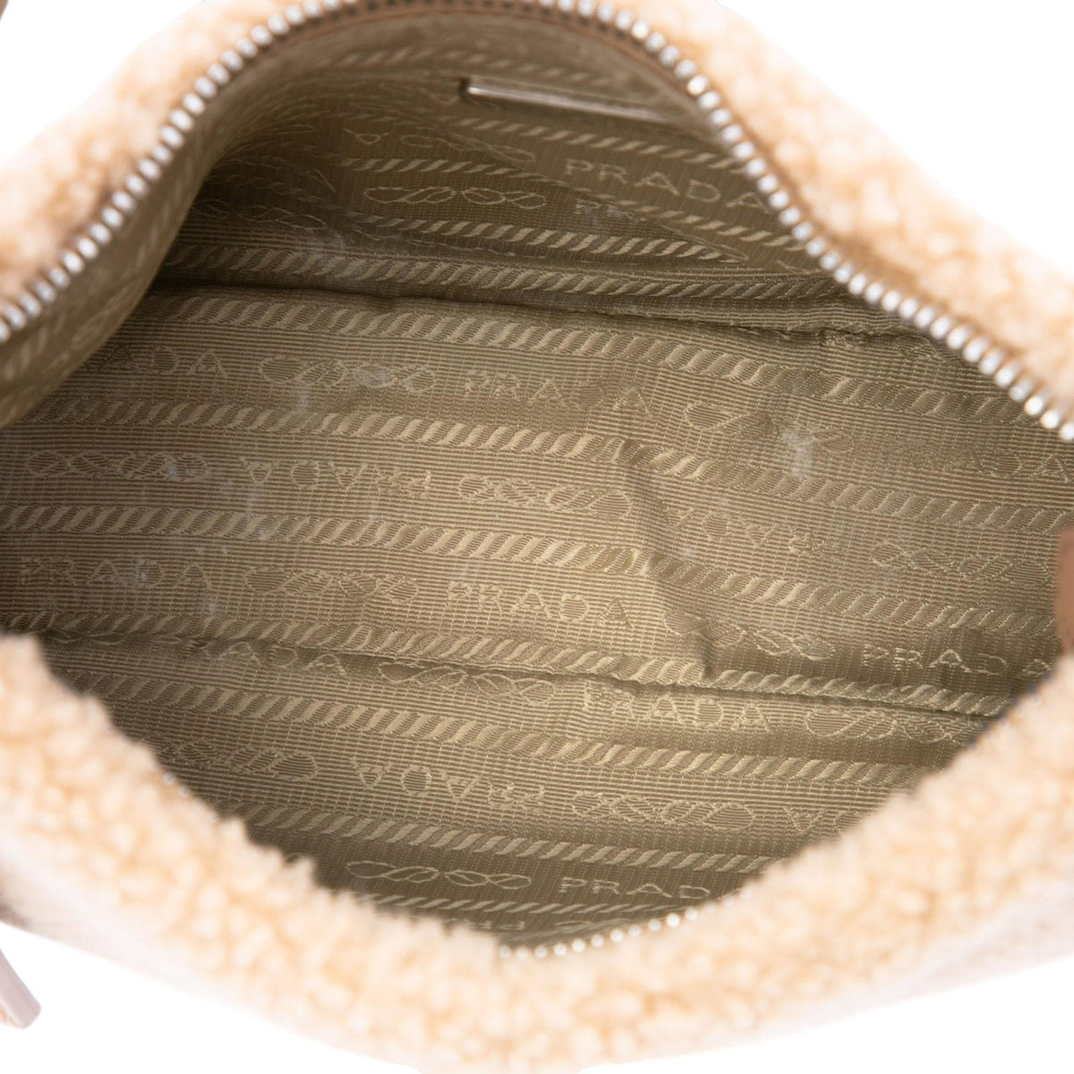 Prada Mini Shearling Re Edition 2000 Shoulder Bag