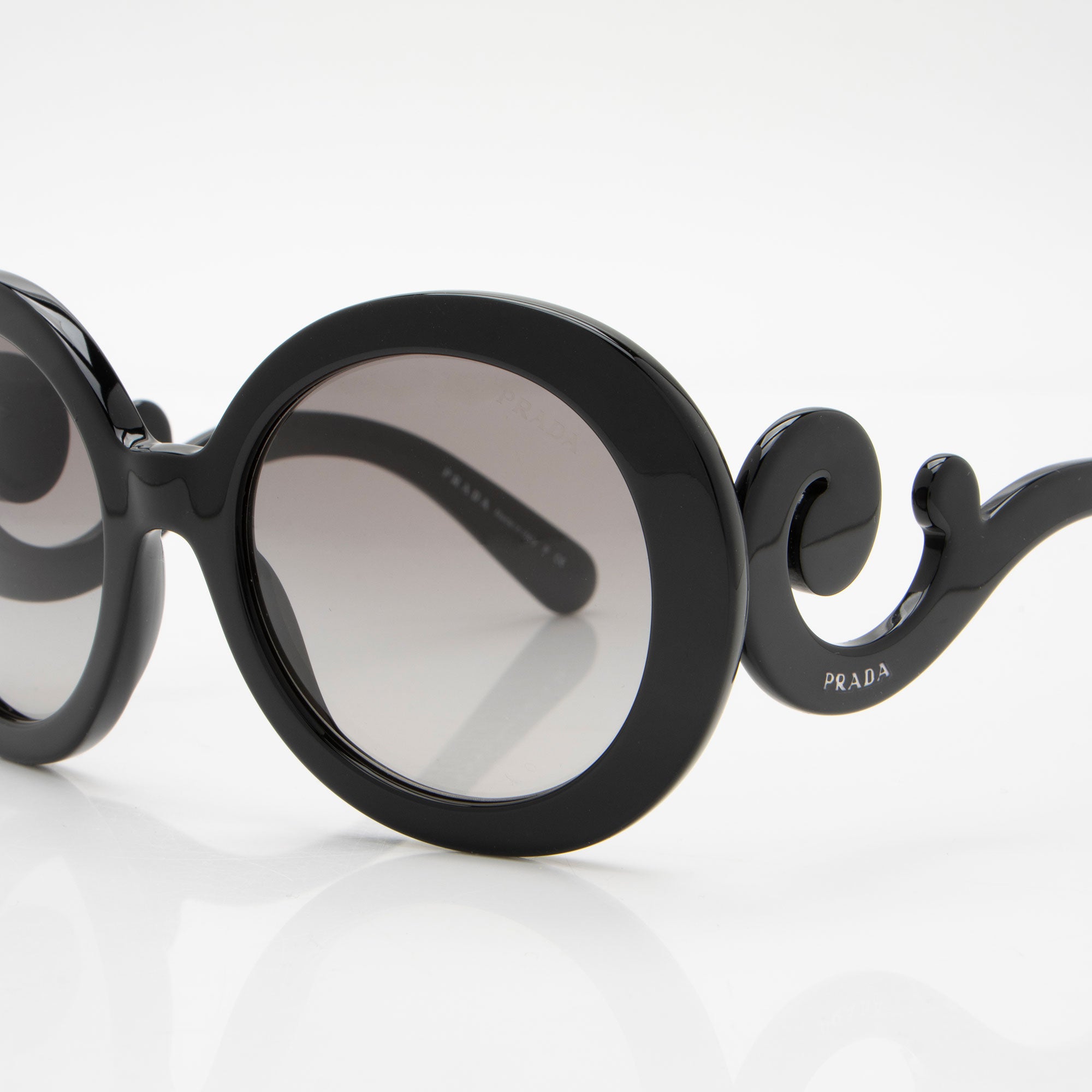 Prada Minimal Baroque Round Sunglasses