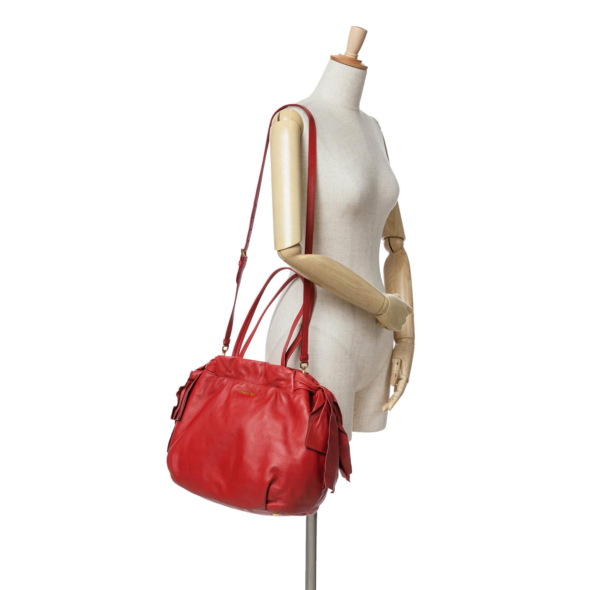 Prada Nappa Bow Satchel
