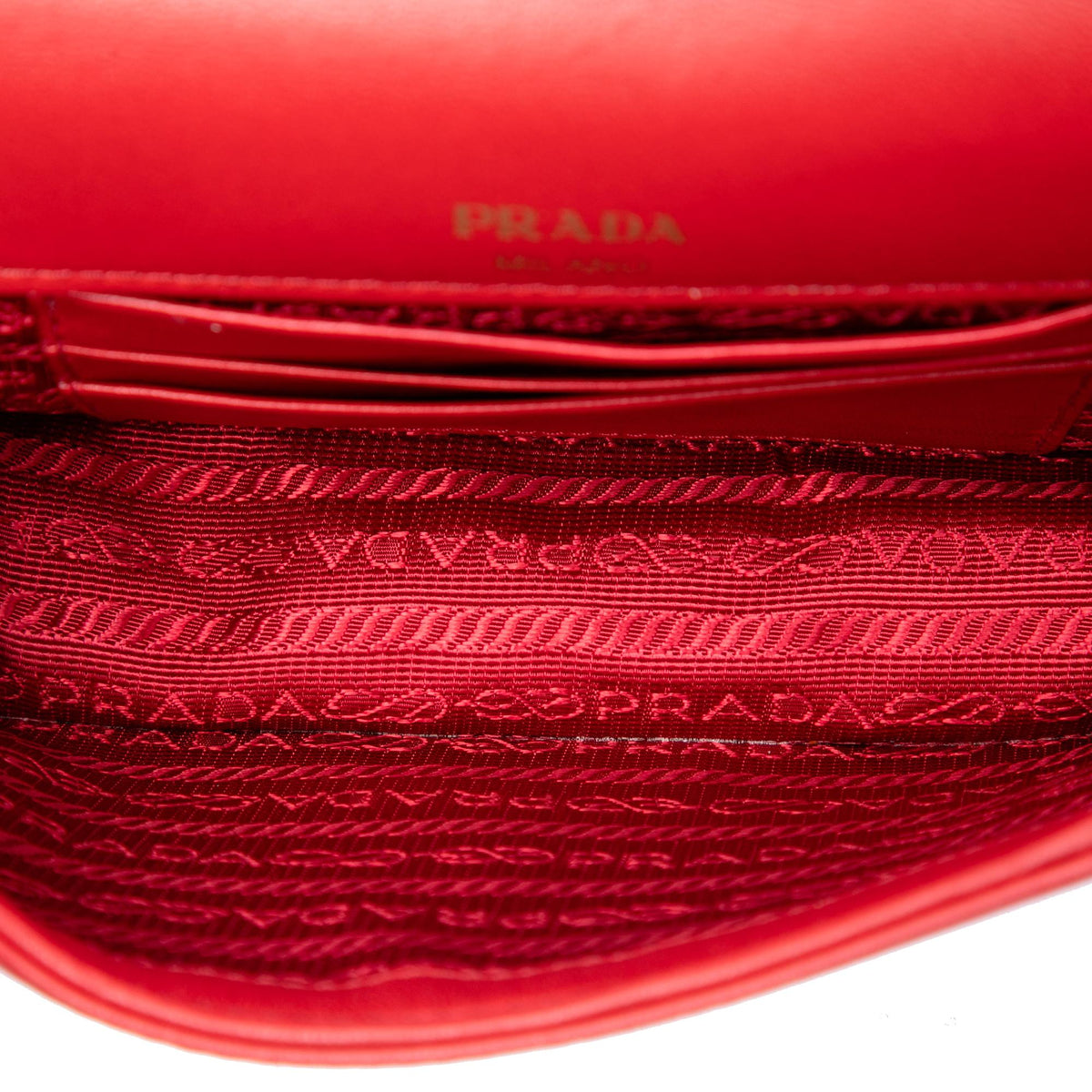 Prada Nappa Gaufre Chain Flap
