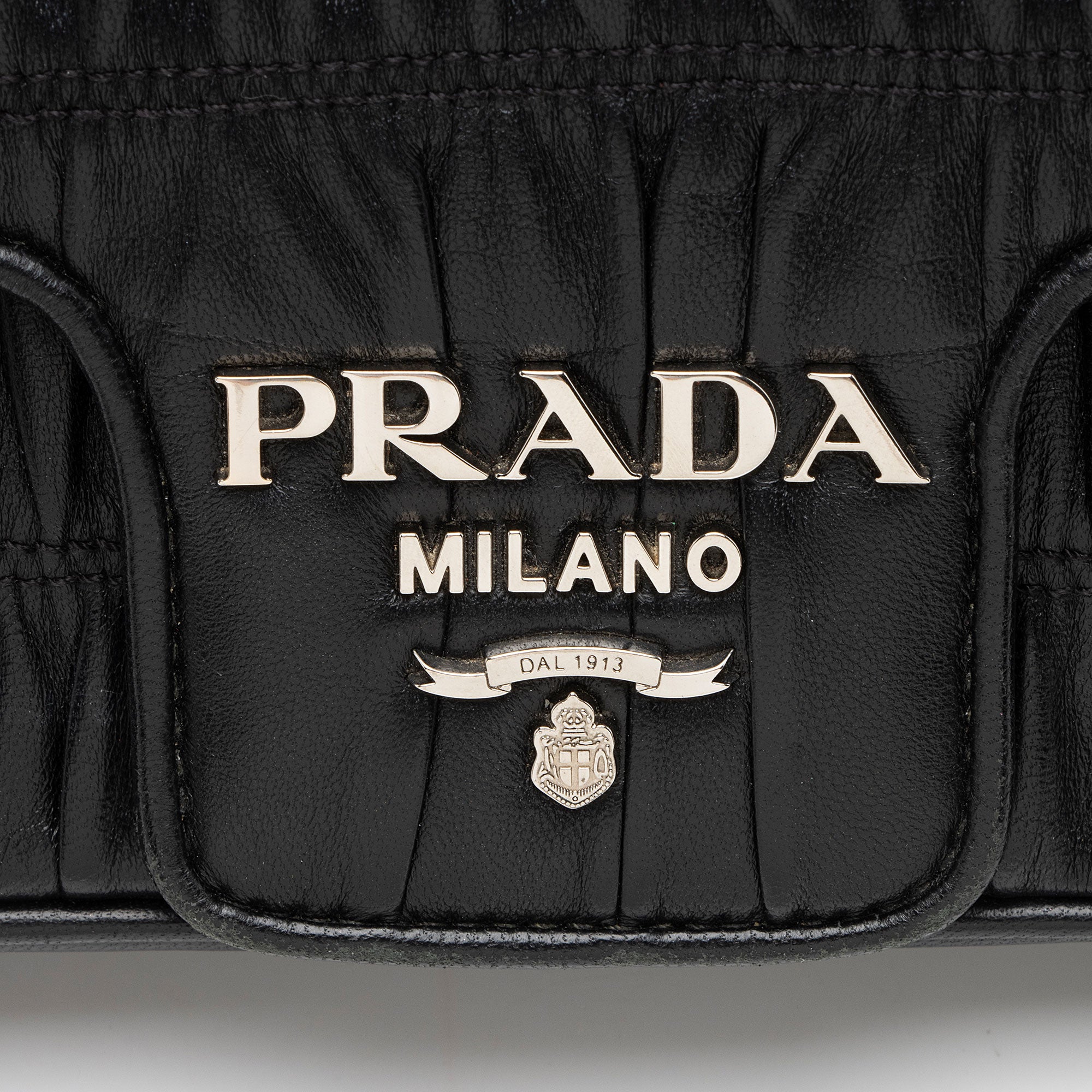 Prada Nappa Gaufre Chain Small Flap Bag