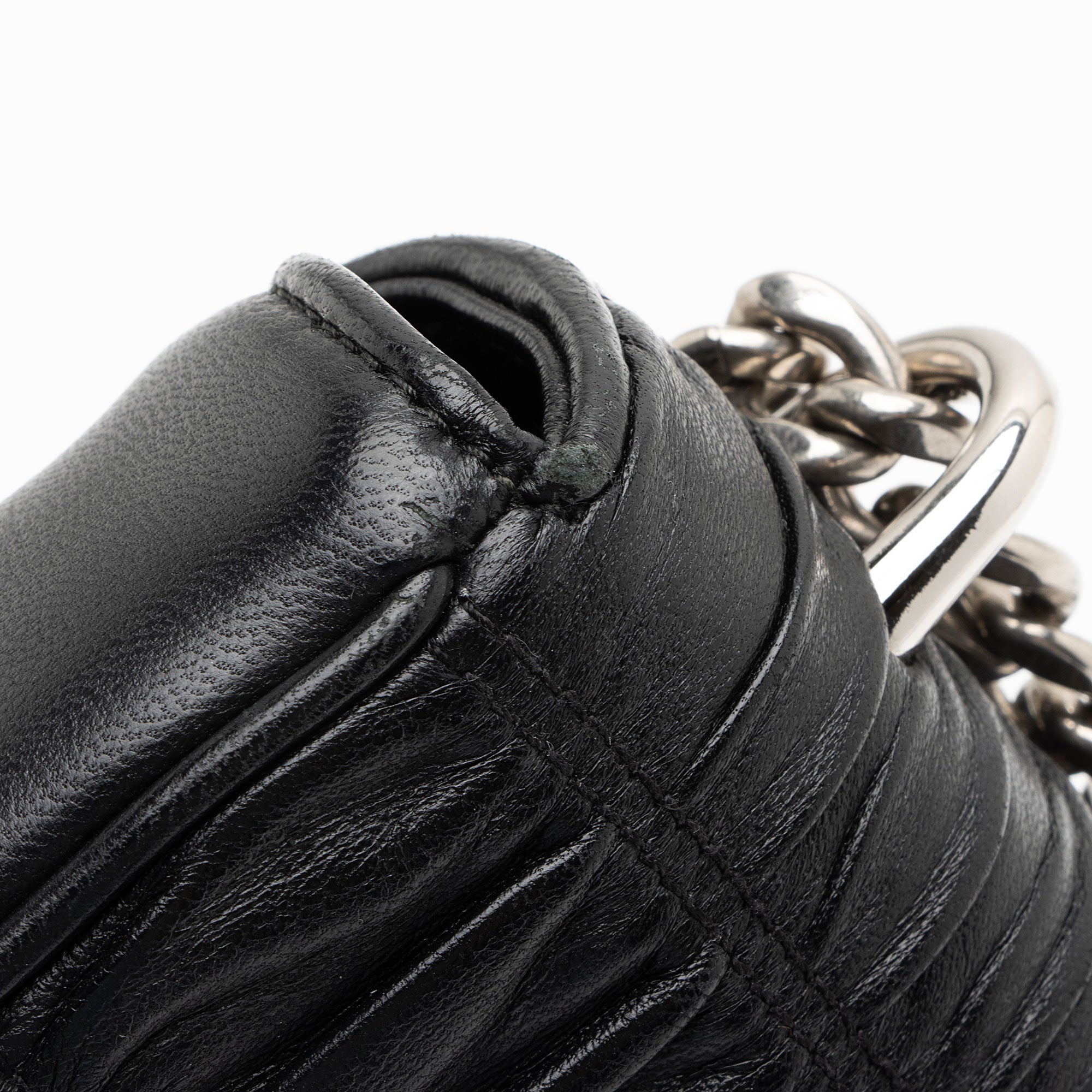 Prada Nappa Gaufre Chain Small Flap Bag