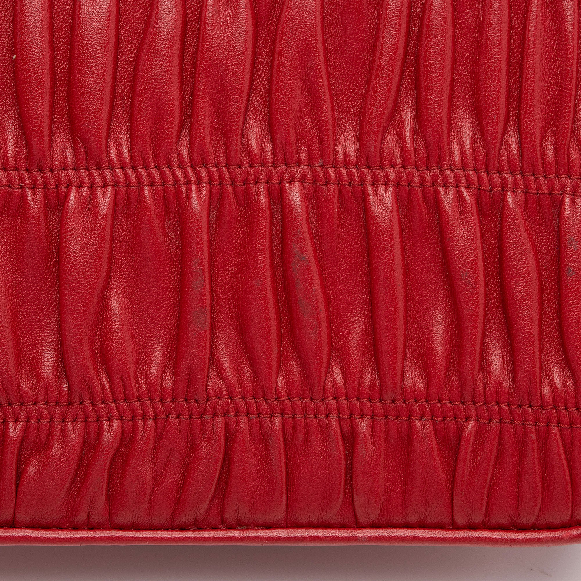 Prada Nappa Gaufre Leather Chain Flap Bag