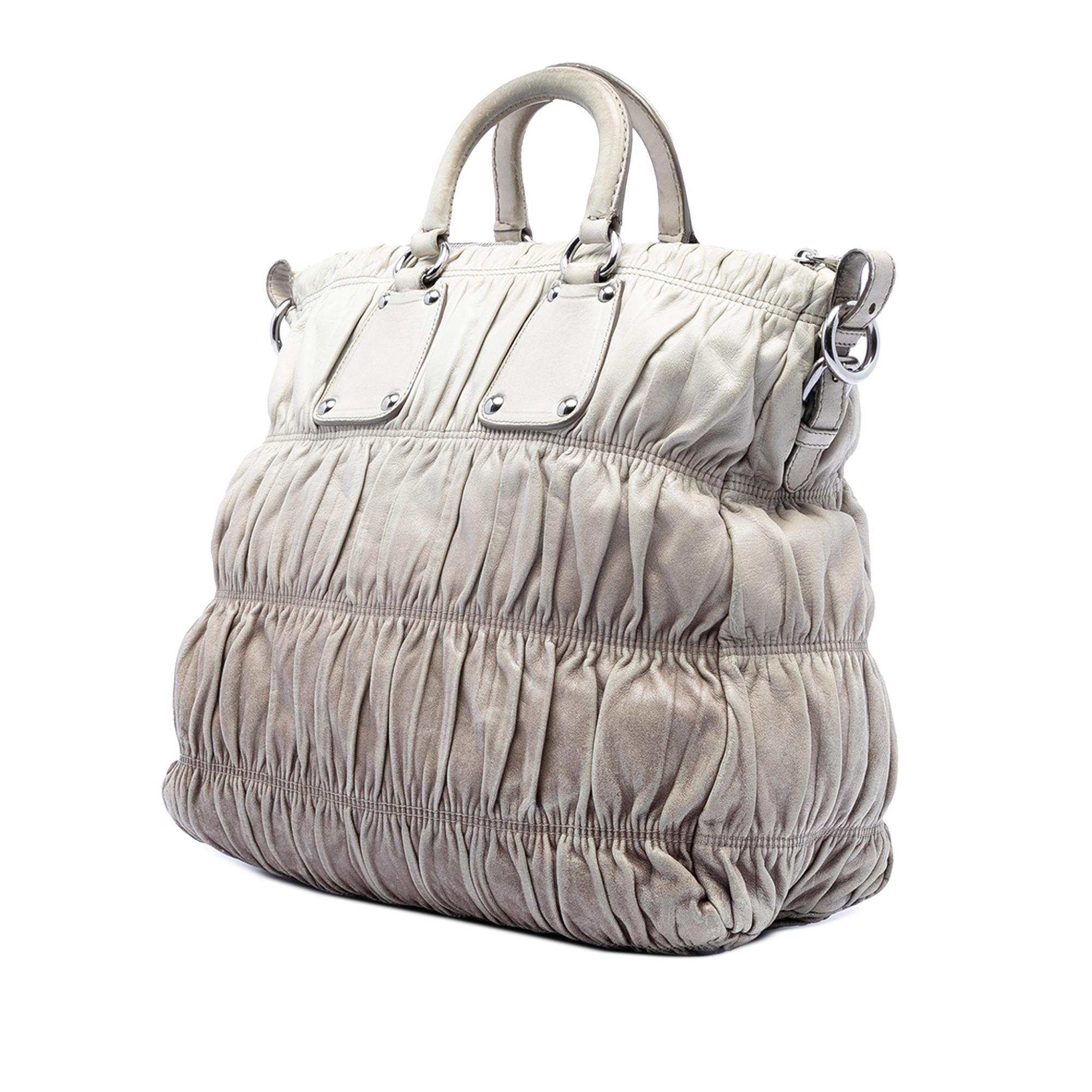 Prada Nappa Gaufre Ombre Satchel