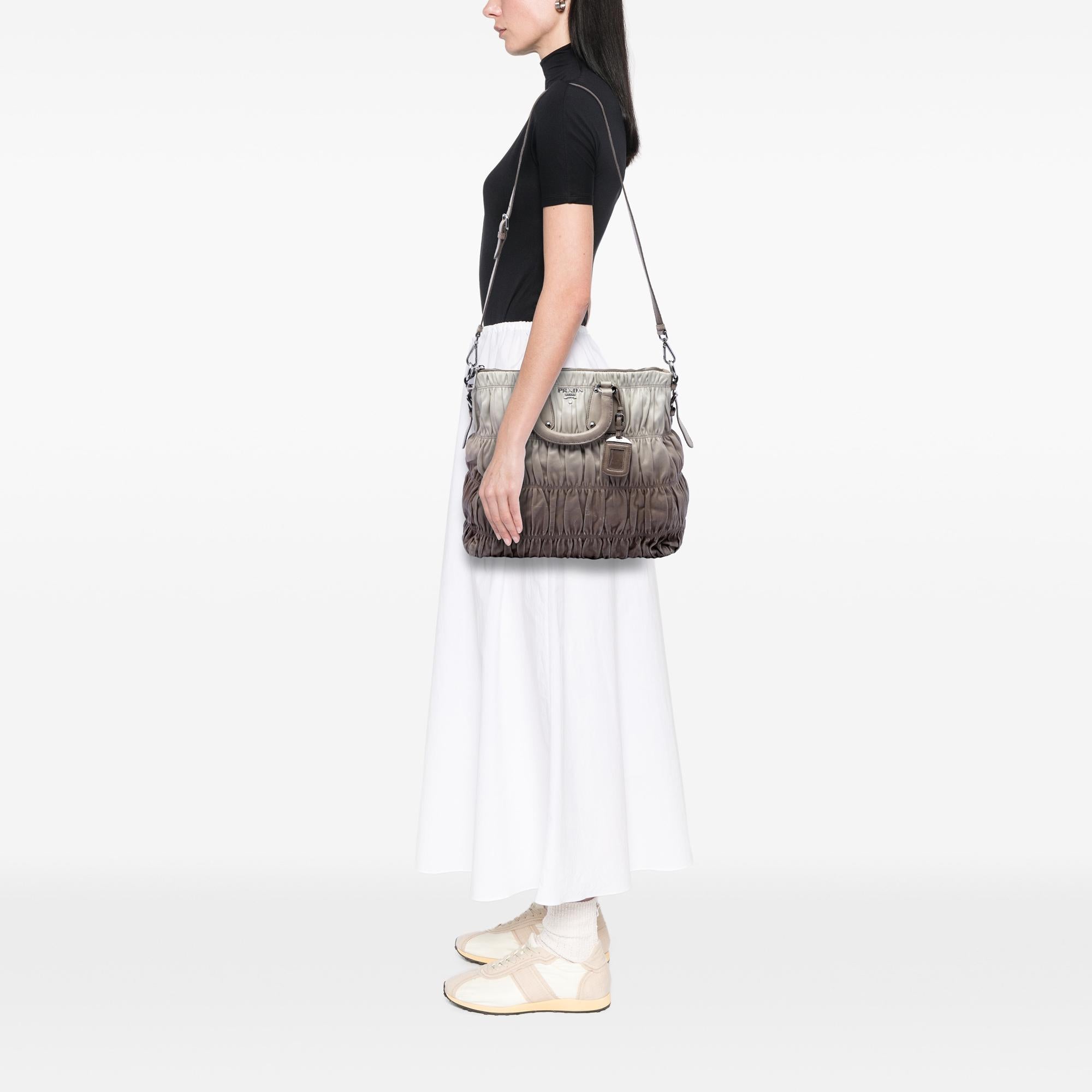 Prada Nappa Gaufre Ombre Satchel