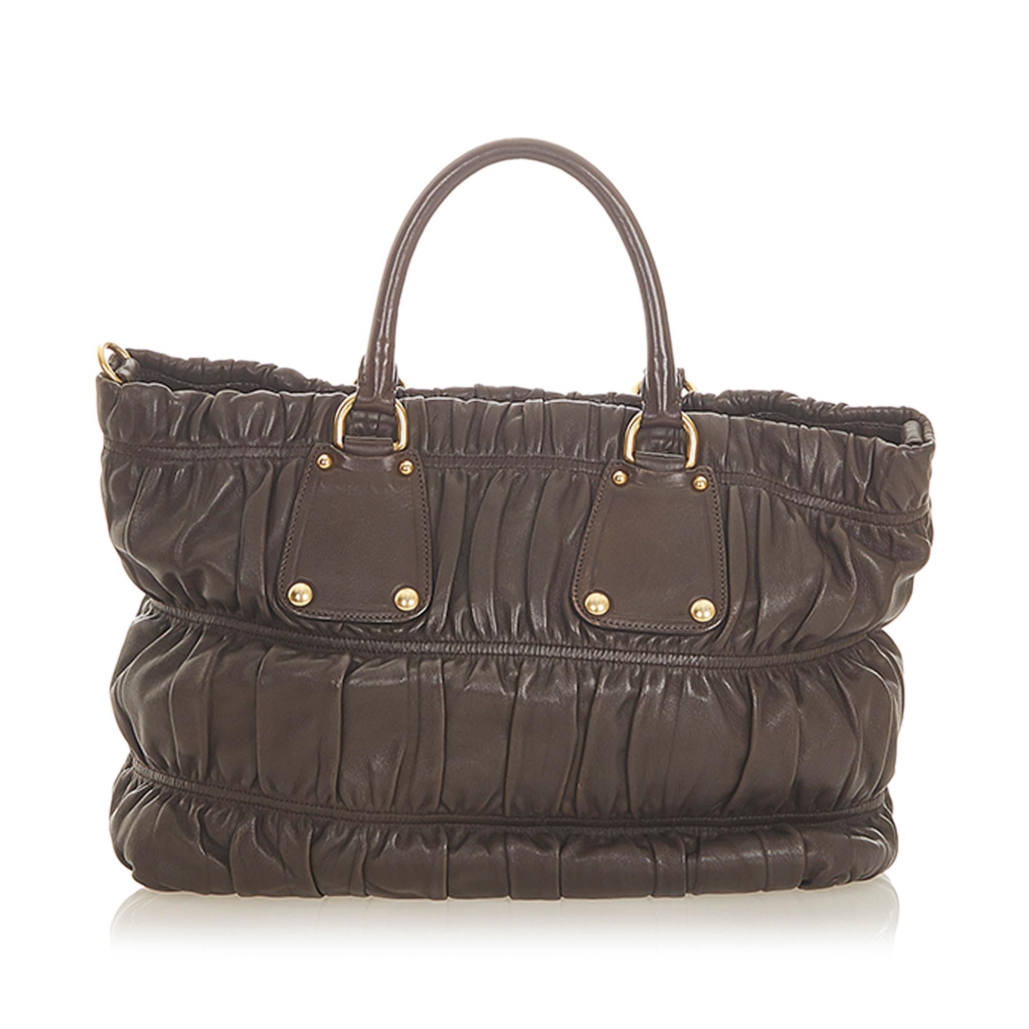 Prada Nappa Gaufre Satchel (SHG-32357)