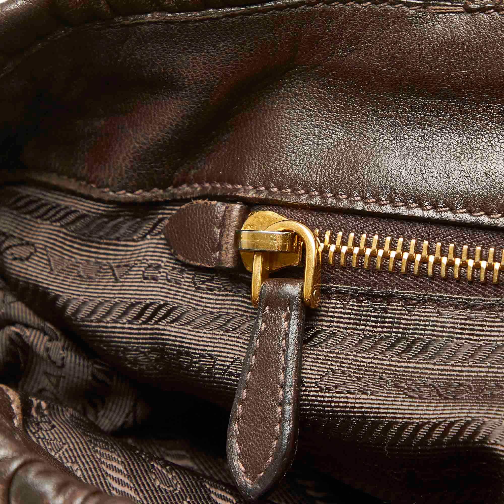 Prada Nappa Gaufre Satchel (SHG-32357)