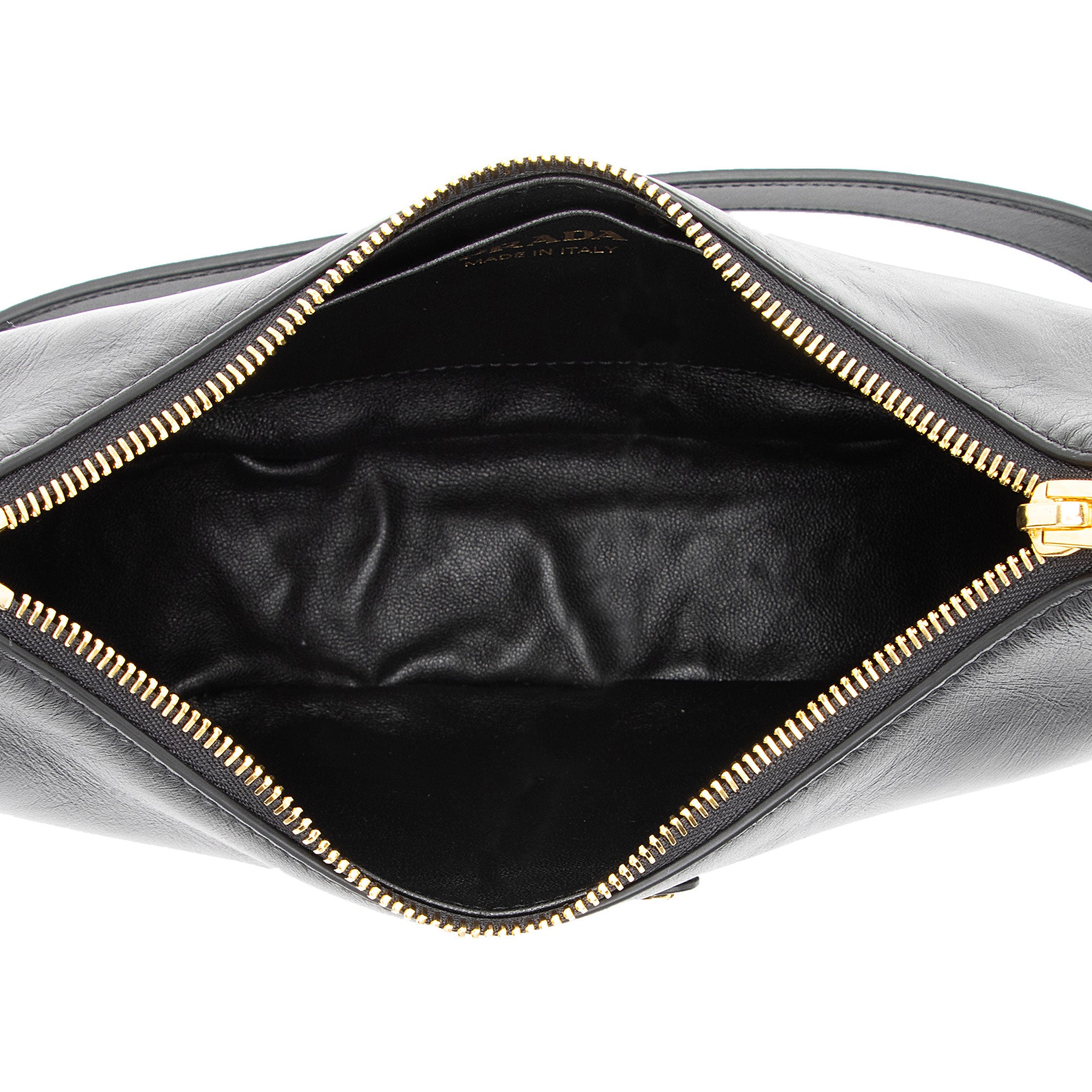 Prada Nappa Leather Arque Shoulder Bag (SHF-7Ggvwt)
