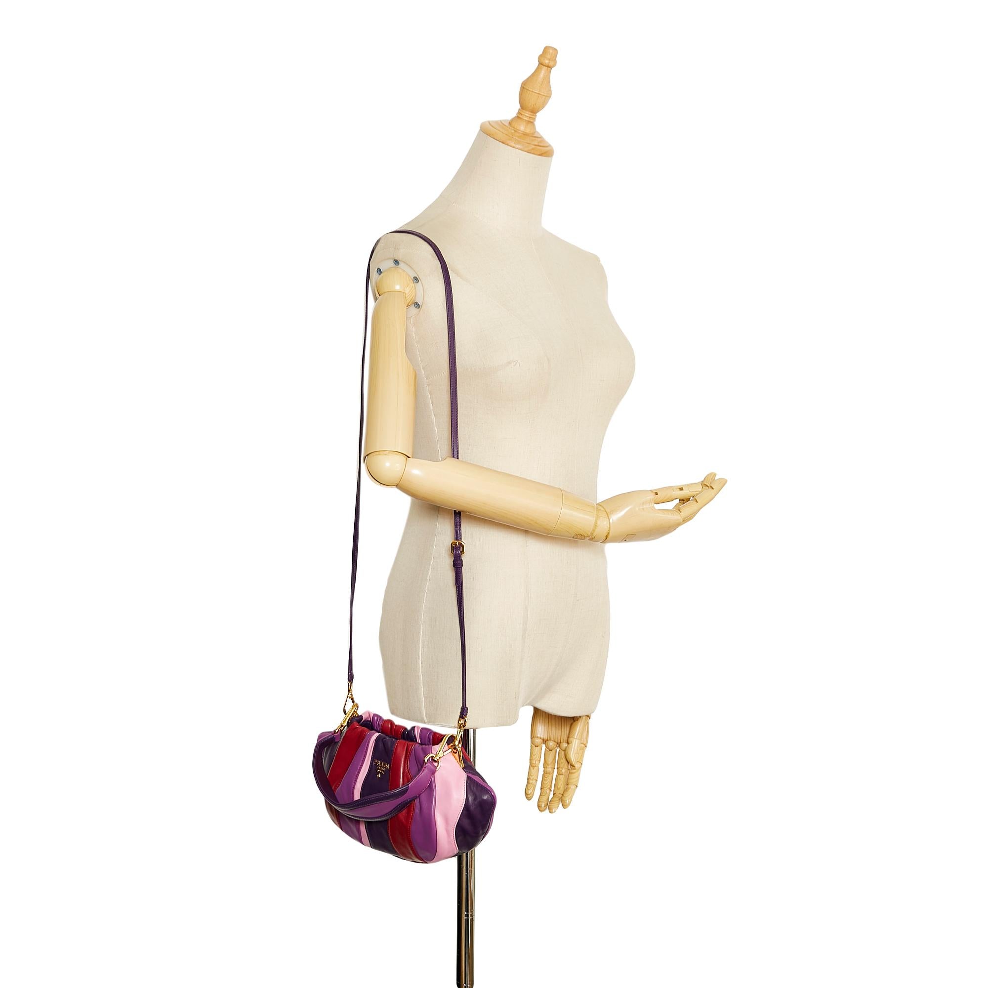 Prada Nappa Trembled Blossoms Stripes (SHG-5lKPak)