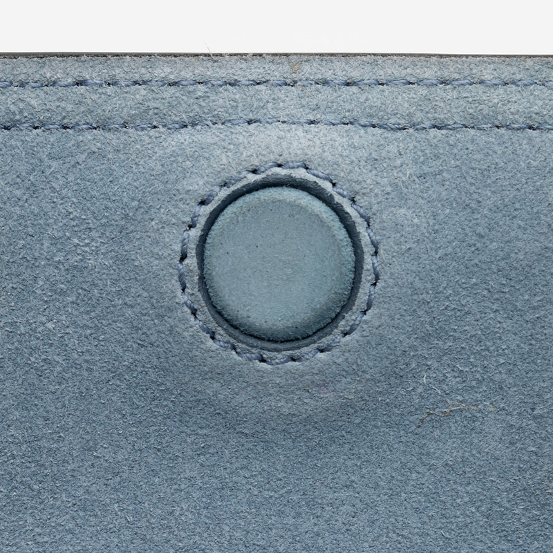 Prada Ombre Glace Calf Etiquette Flap Messenger Bag (SHF-JvIrDt)