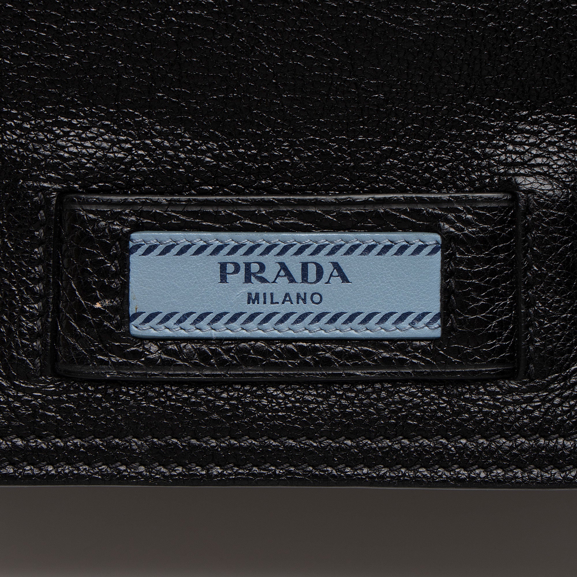 Prada Ombre Glace Calf Etiquette Flap Messenger