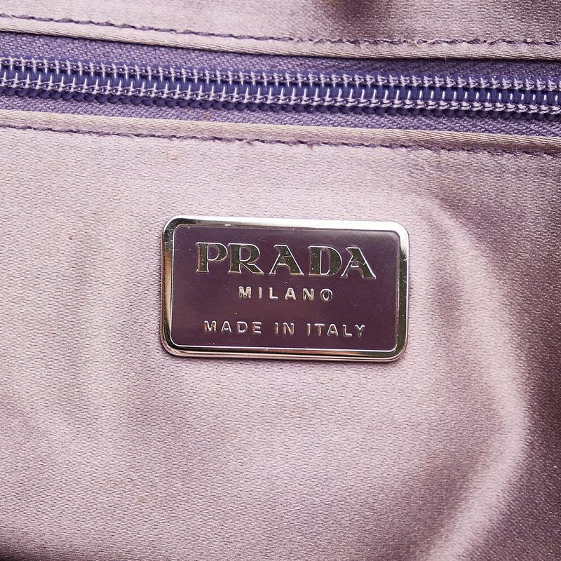 Prada Ostrich Trimmed Dome Handbag (SHG-yF5K8r)