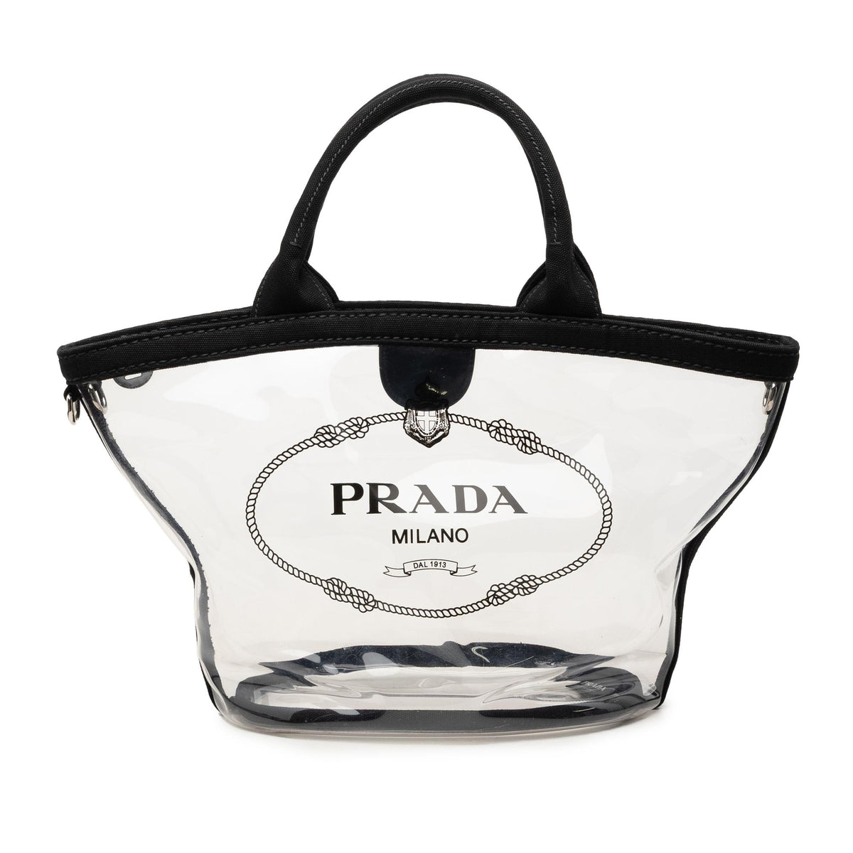 Prada PVC Canapa Logo Tote