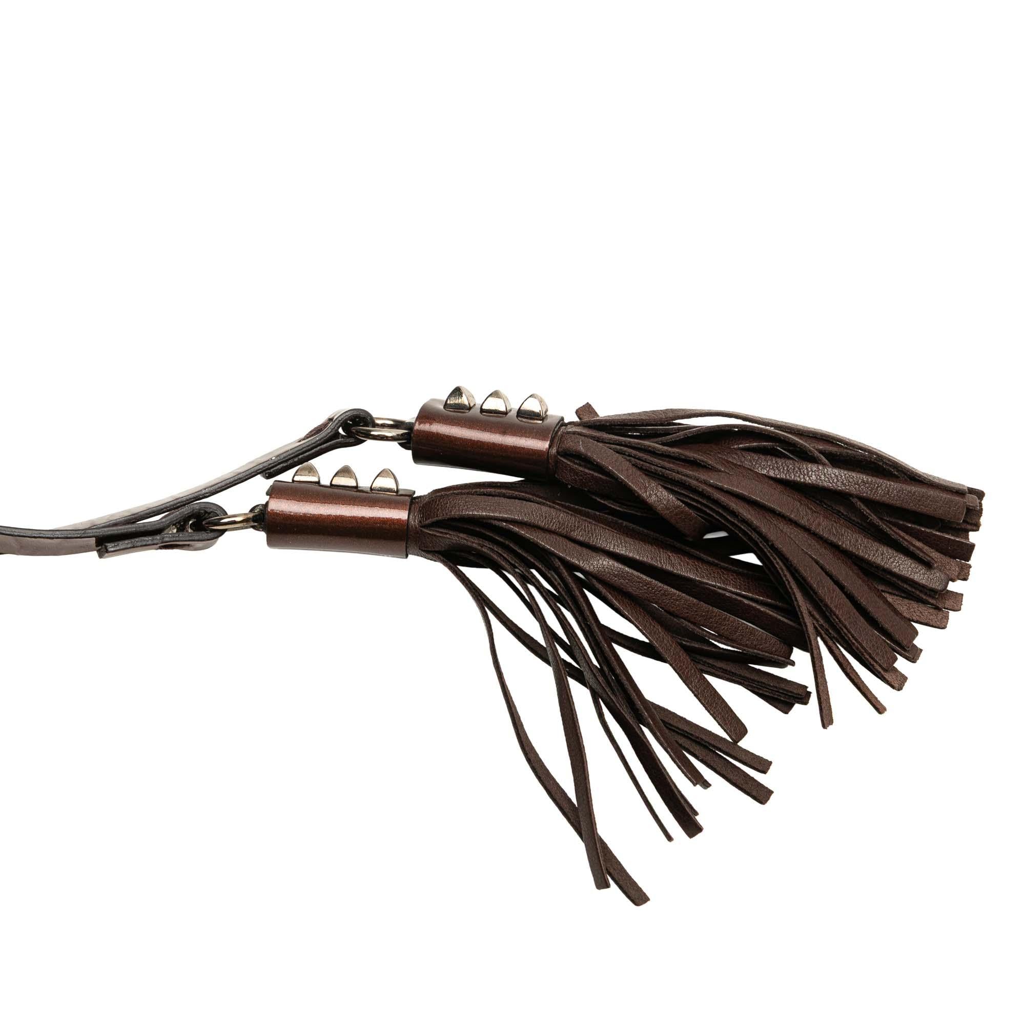 Prada Patent Tassel Shoulder Bag