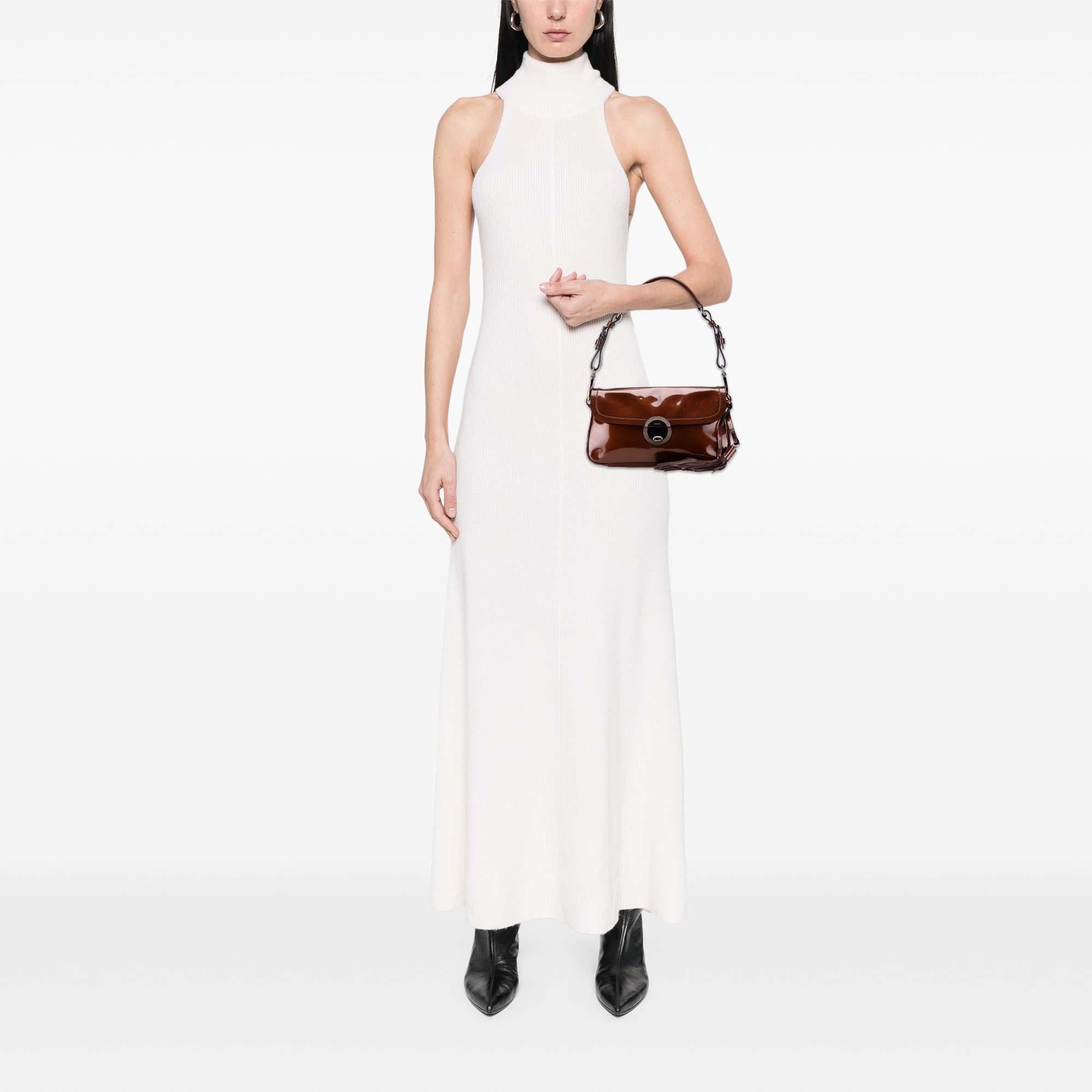 Prada Patent Tassel Shoulder Bag