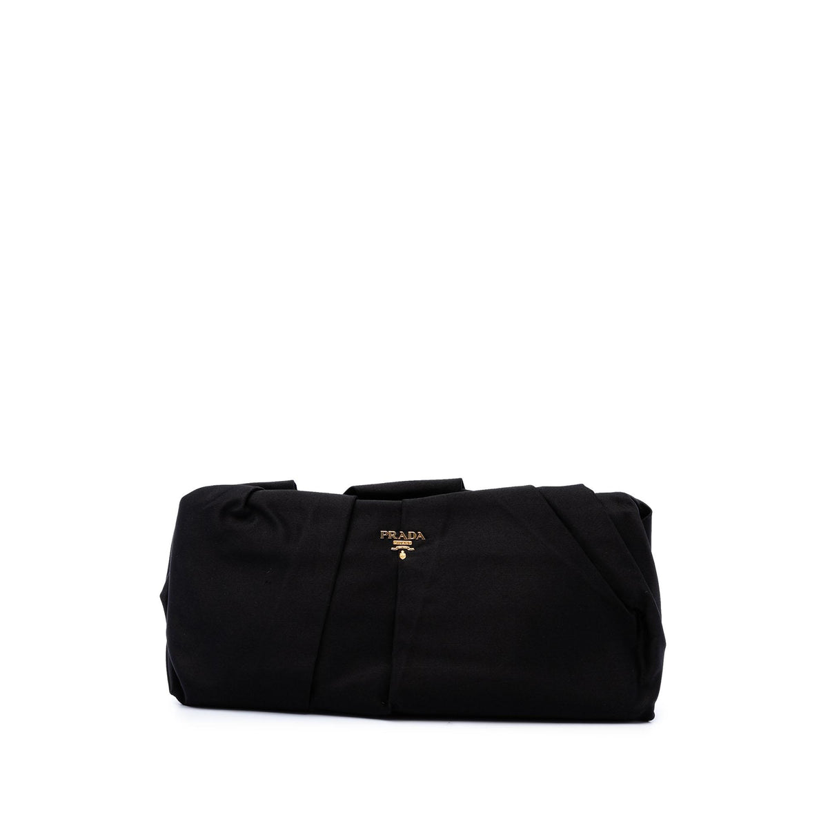 Prada Pleated Satin Frame Clutch