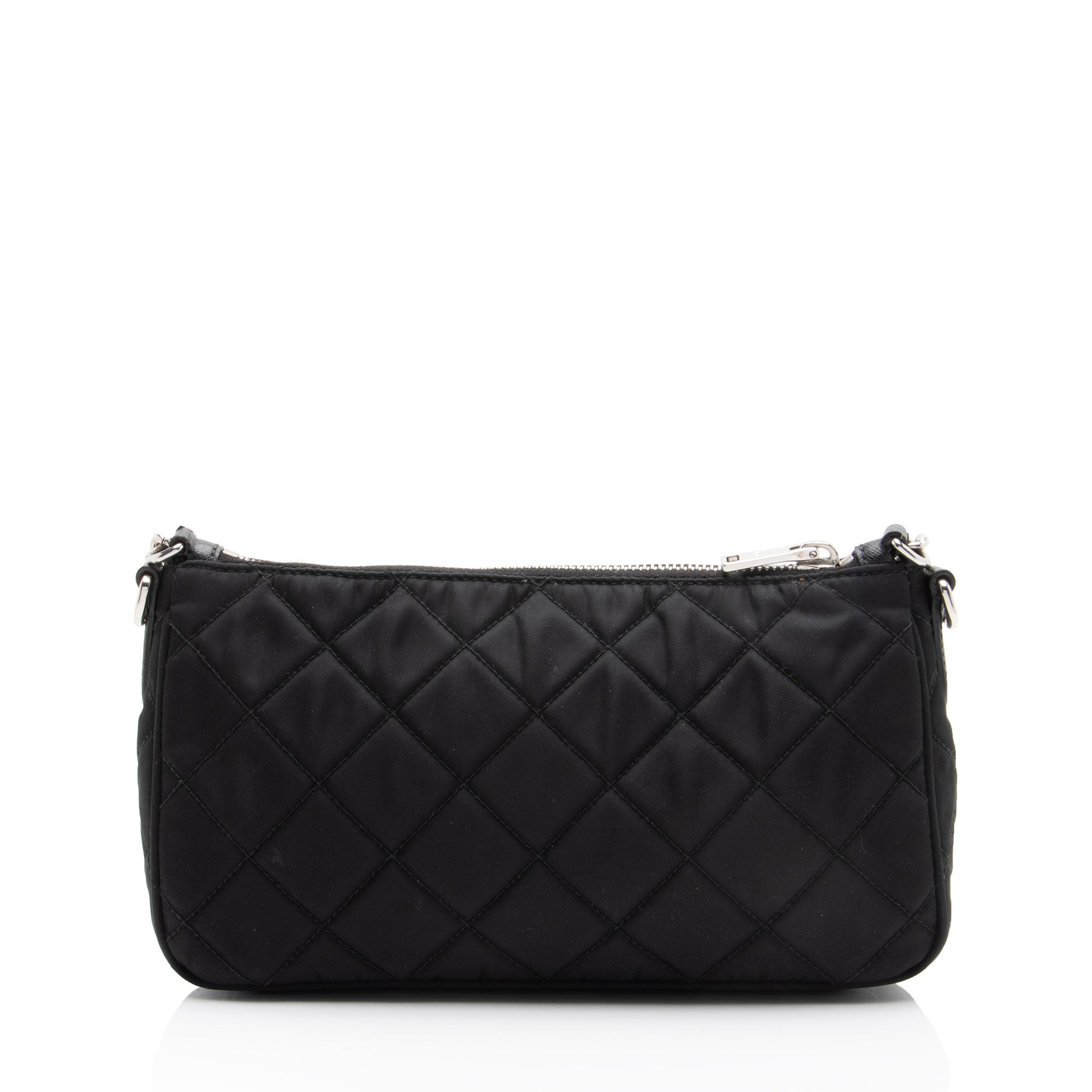 Prada Quilted Tessuto Impuntu Hobo