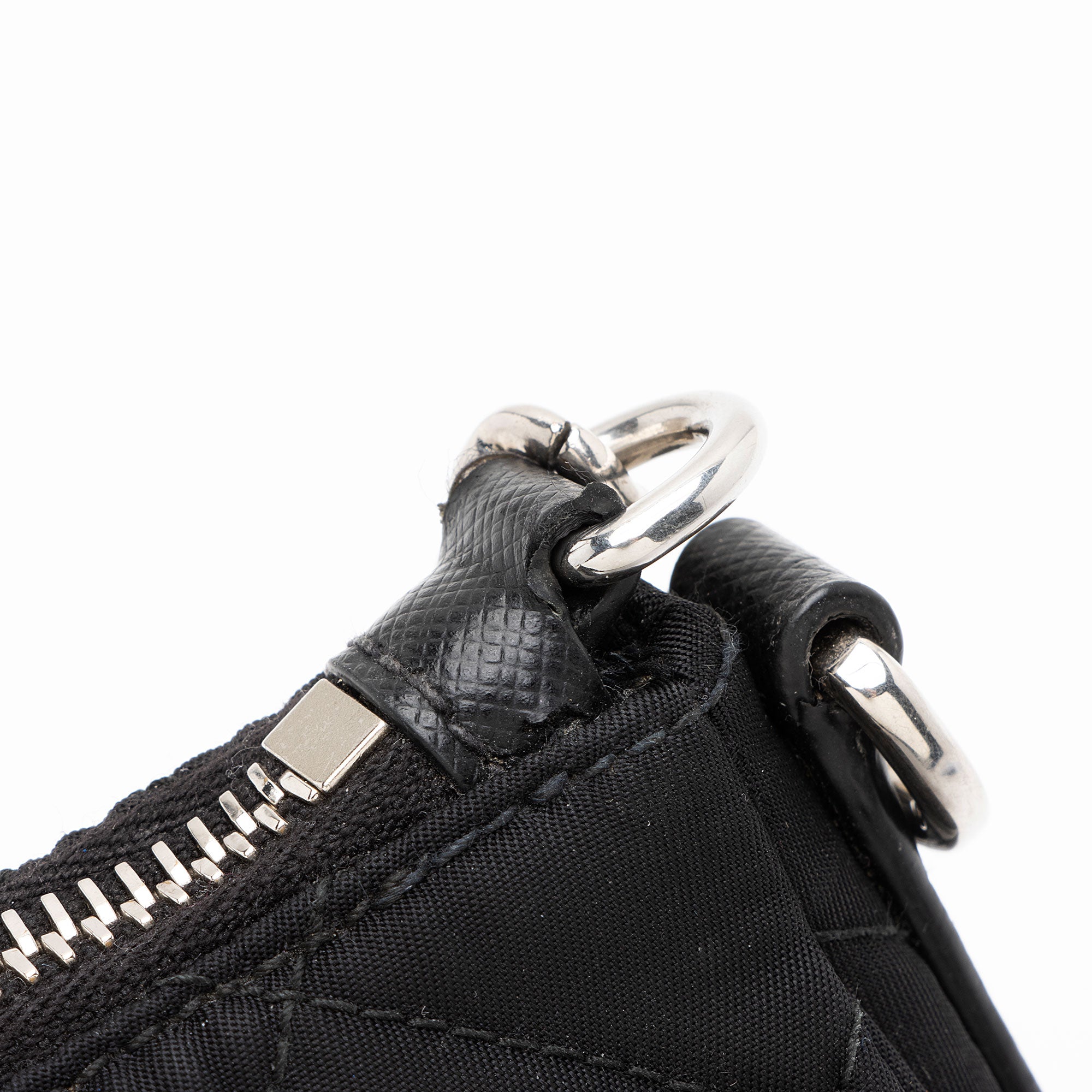Prada Quilted Tessuto Impuntu Hobo