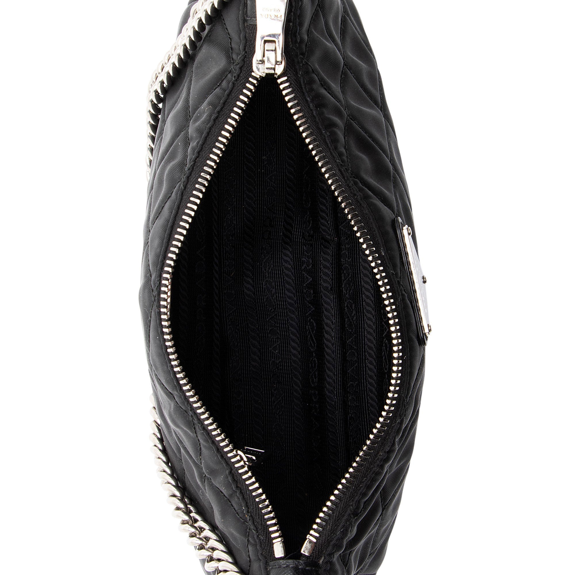 Prada Quilted Tessuto Impuntu Hobo