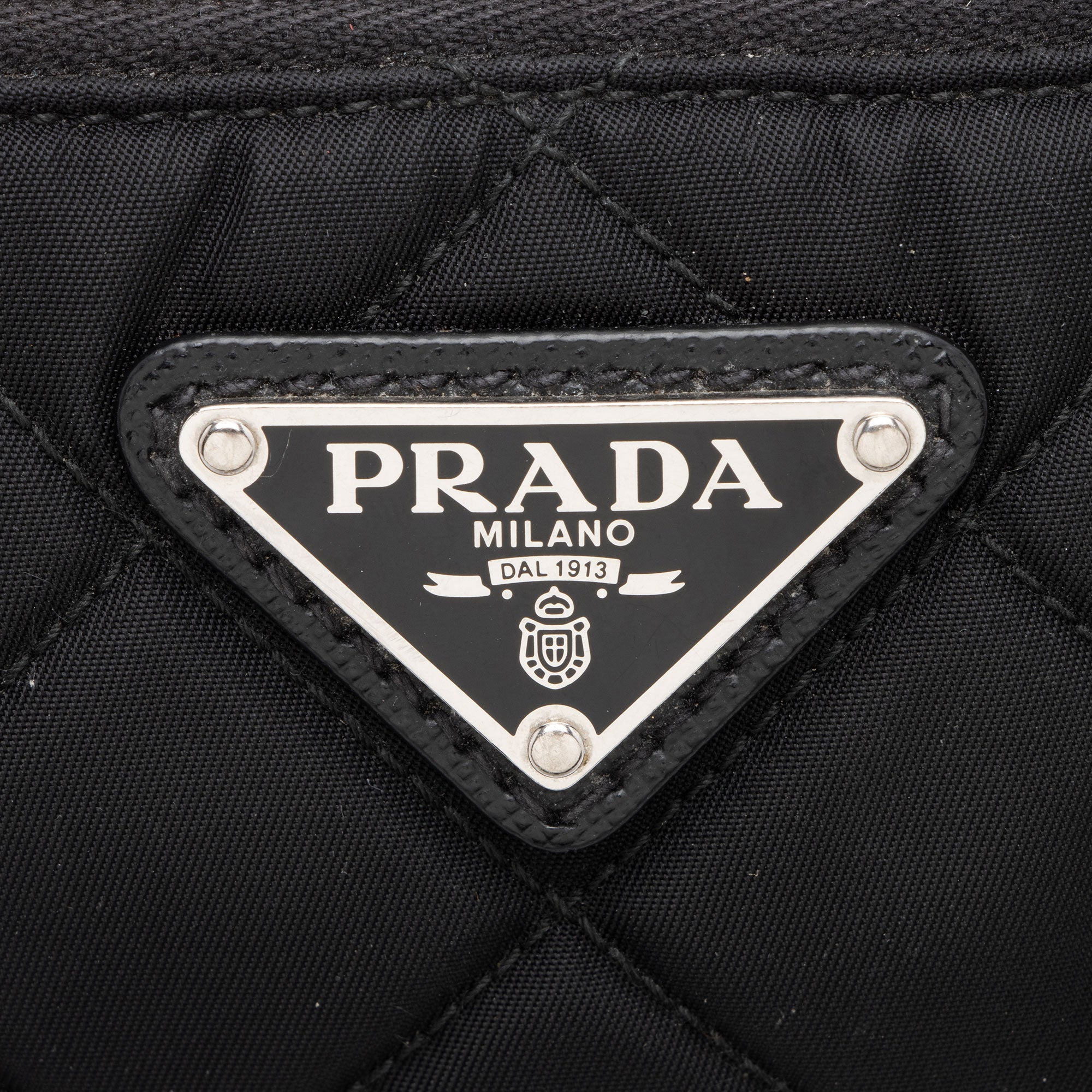 Prada Quilted Tessuto Impuntu Hobo