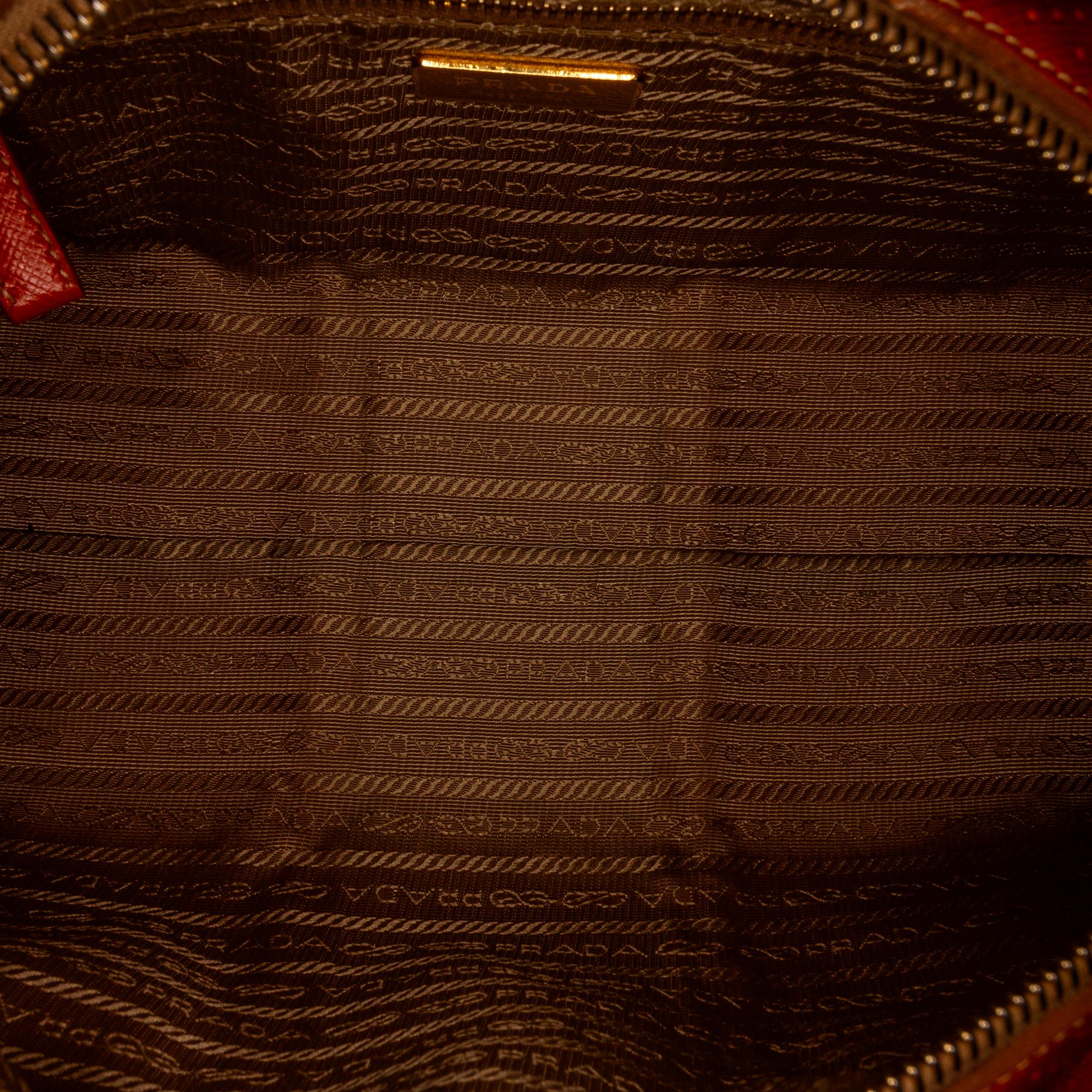 Prada Racer Perforated Leather Shoulder Bag (SHG-nkEDYs)