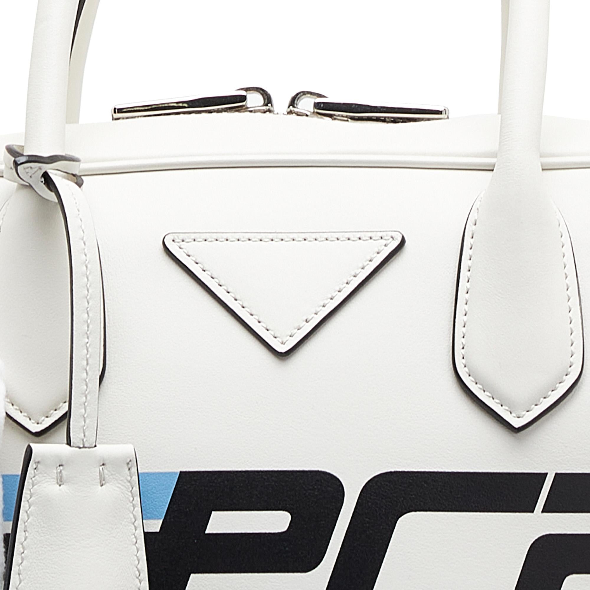 Prada Racing Logo Satchel (SHG-MufGJE)