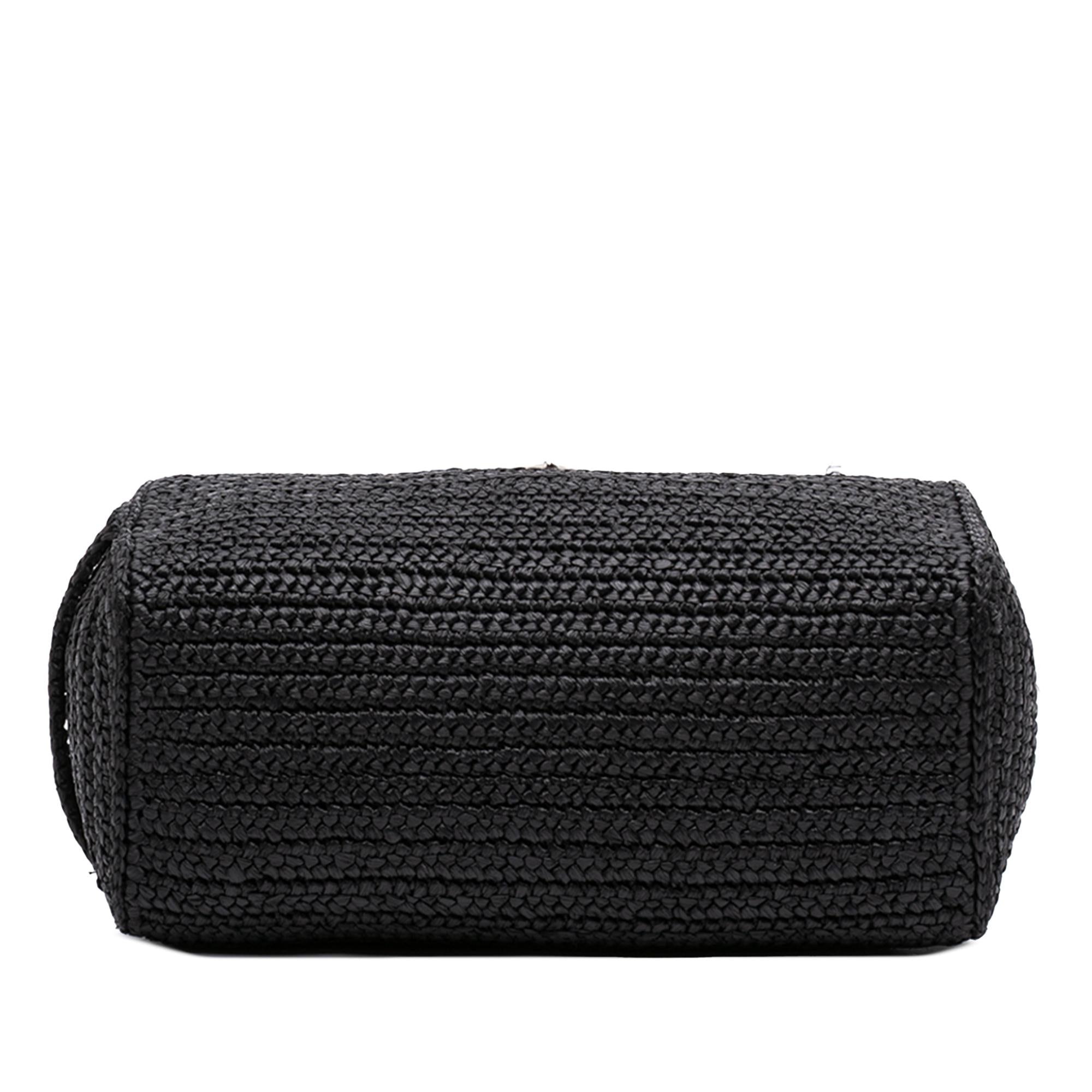 Prada Raffia Effect Crochet Crossbody