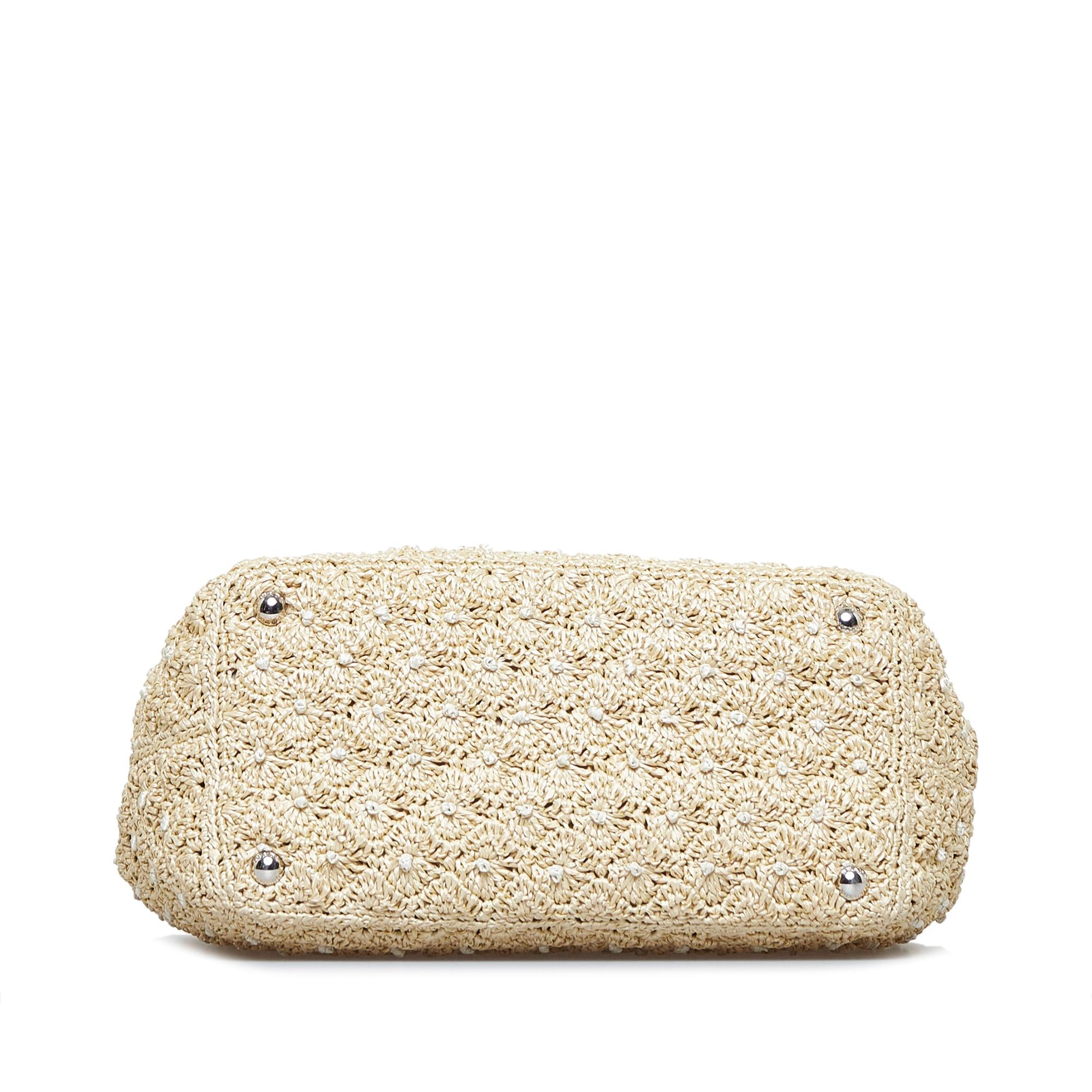 Prada Raffia Satchel (SHG-mfUBGp)
