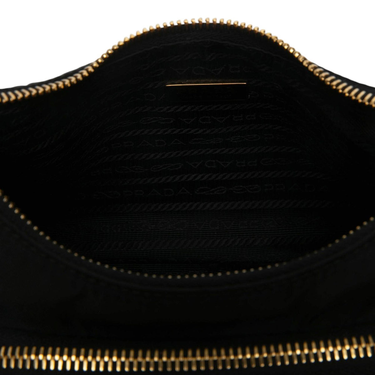 Prada Re Nylon Brushed Leather Front Pocket Hobo