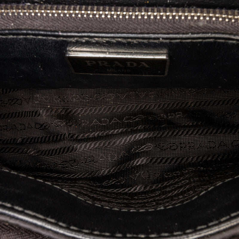 Prada Re Nylon Spazzolato Pocket Crossbody Bag (SHG-36812)