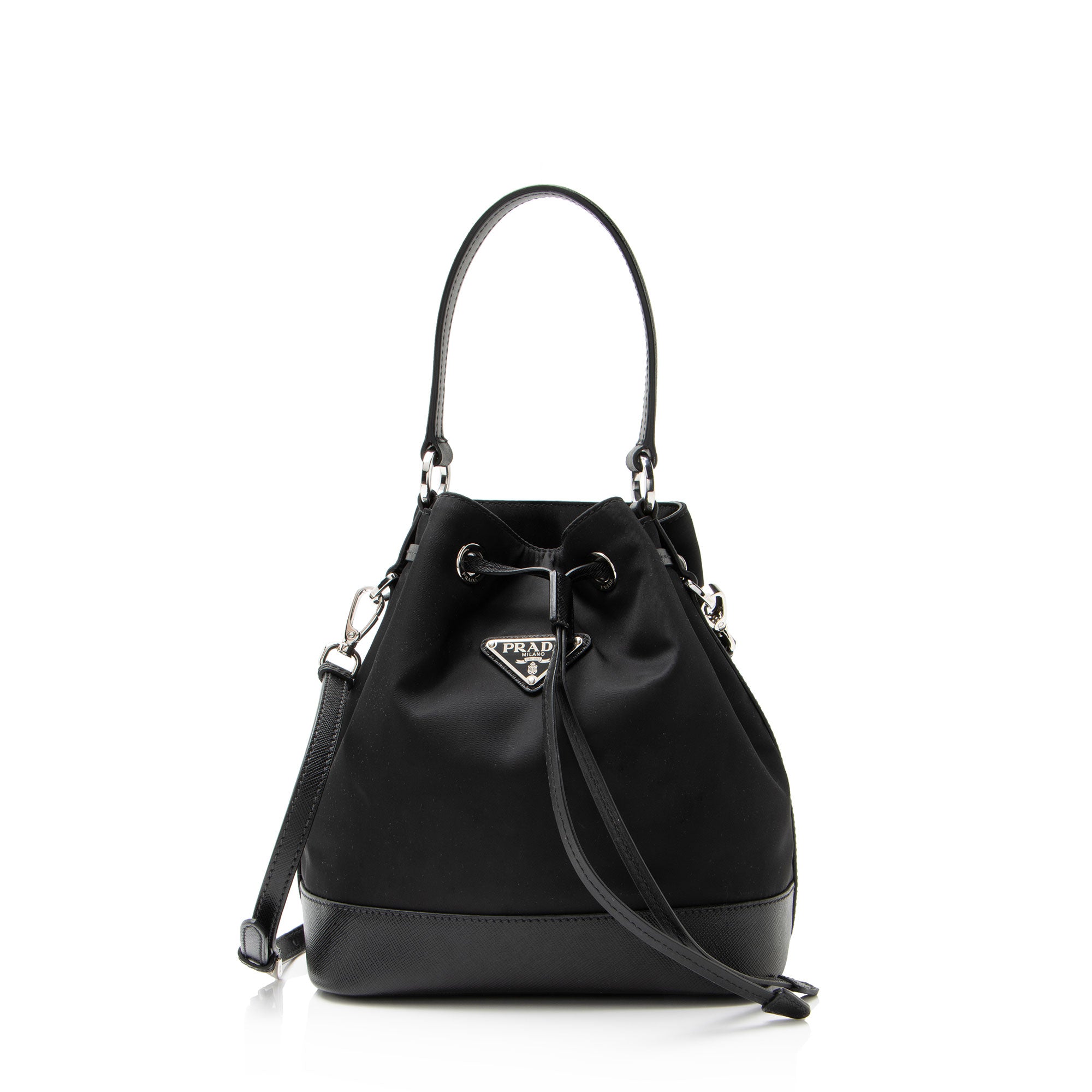 Prada Re-Nylon Top Handle Mini Bucket Bag