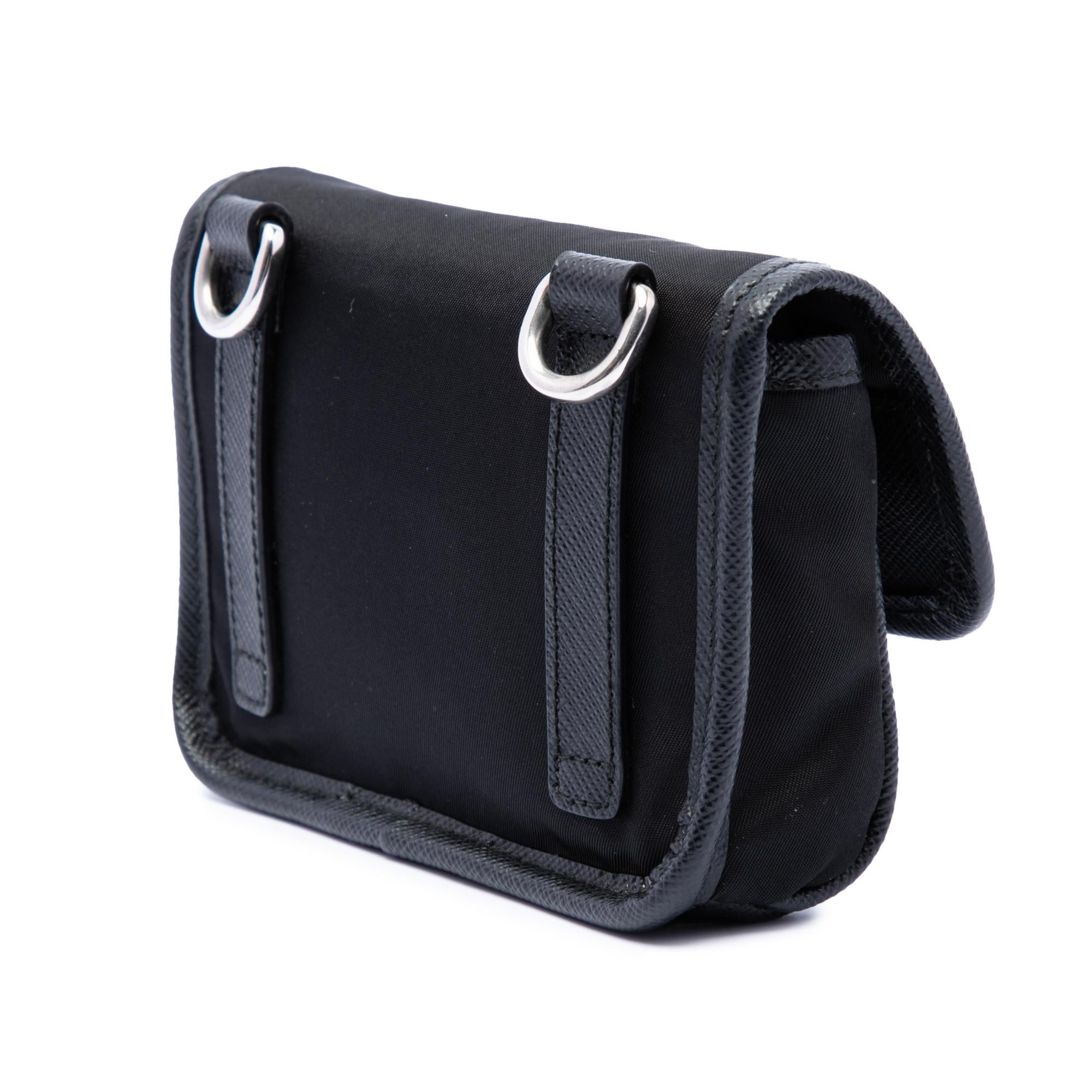Prada Re Nylon and Saffiano Pouch