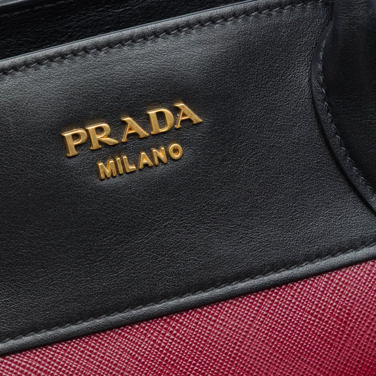 Prada Saffiano And City Calf Esplanade Satchel