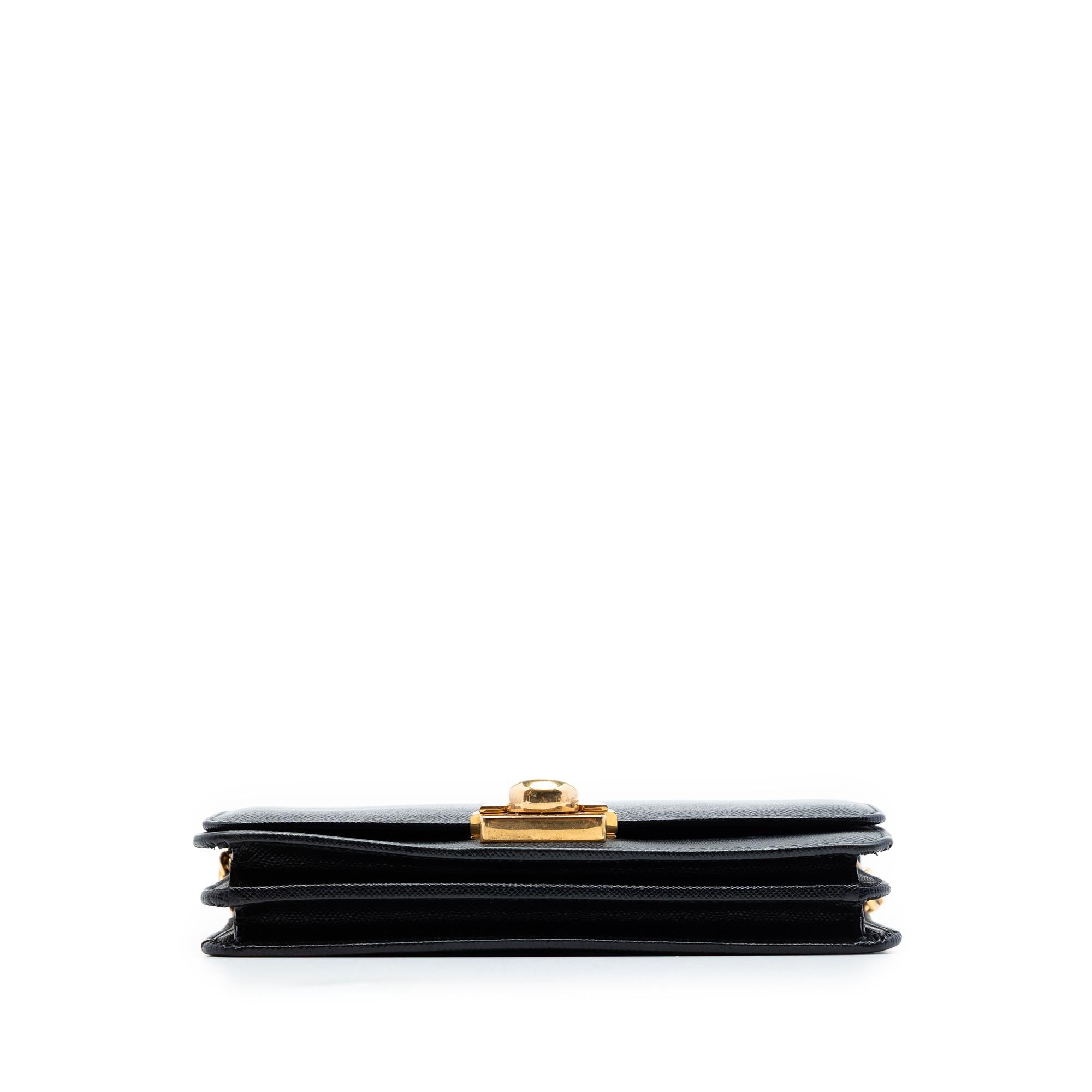 Prada Saffiano Arcade Wallet On Chain