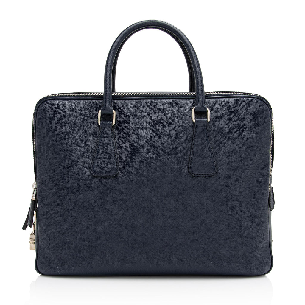 Prada Saffiano Borsa Da Viaggio Travel Briefcase (SHF-KwCbKA) – LuxeDH