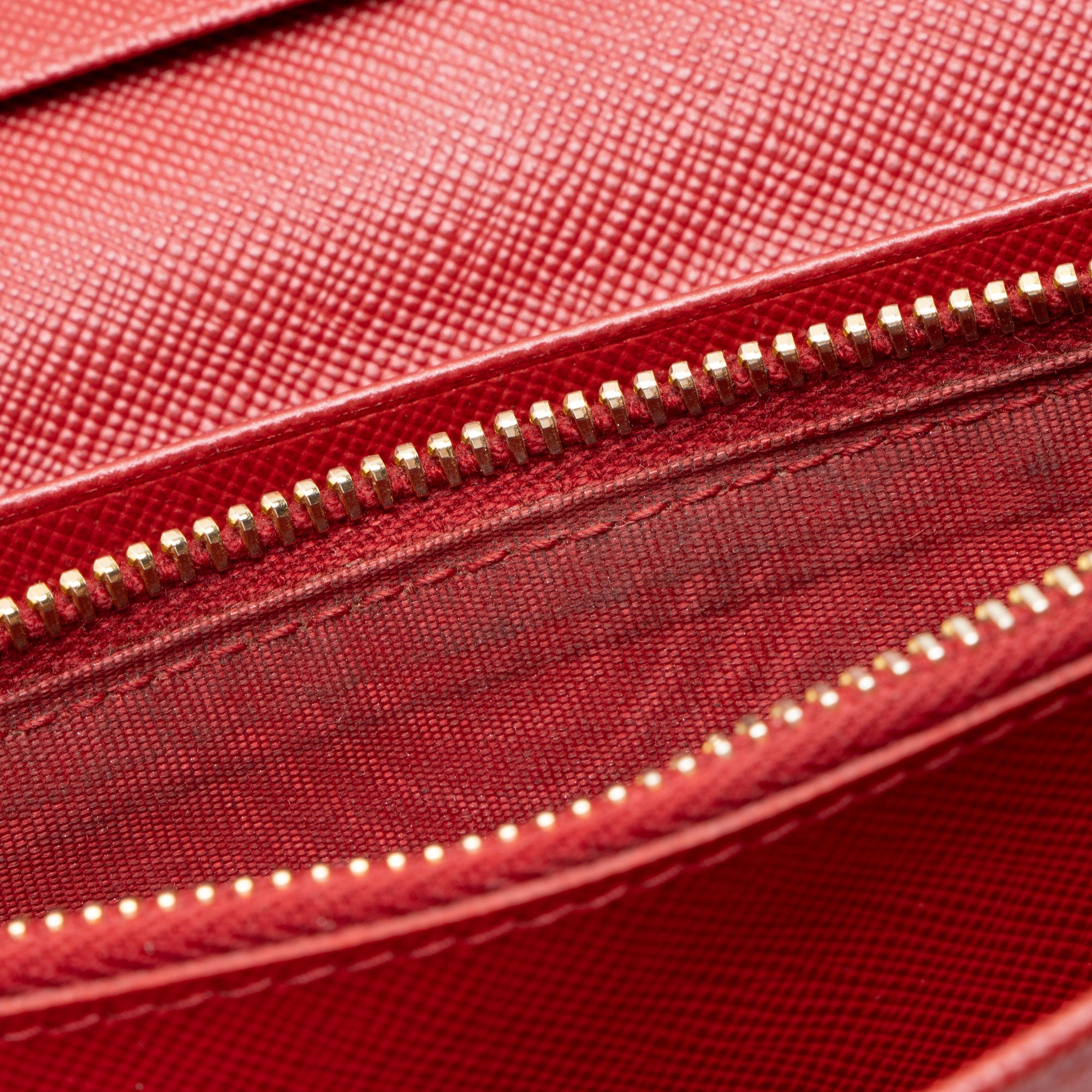 Prada Saffiano Bow Continental Wallet