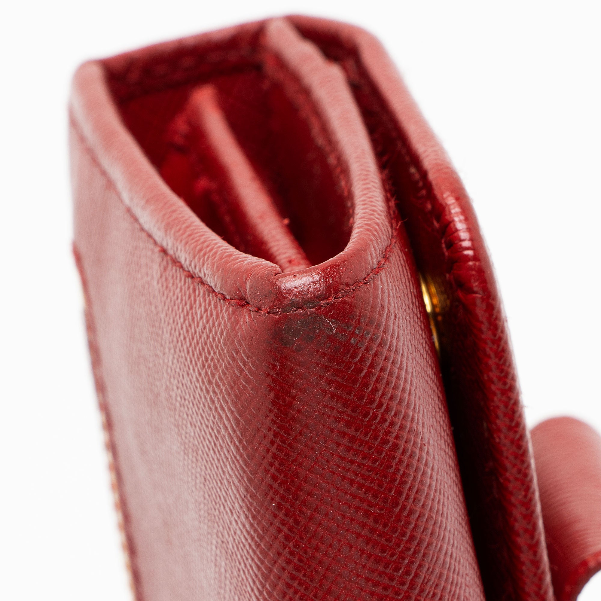Prada Saffiano Bow Continental Wallet