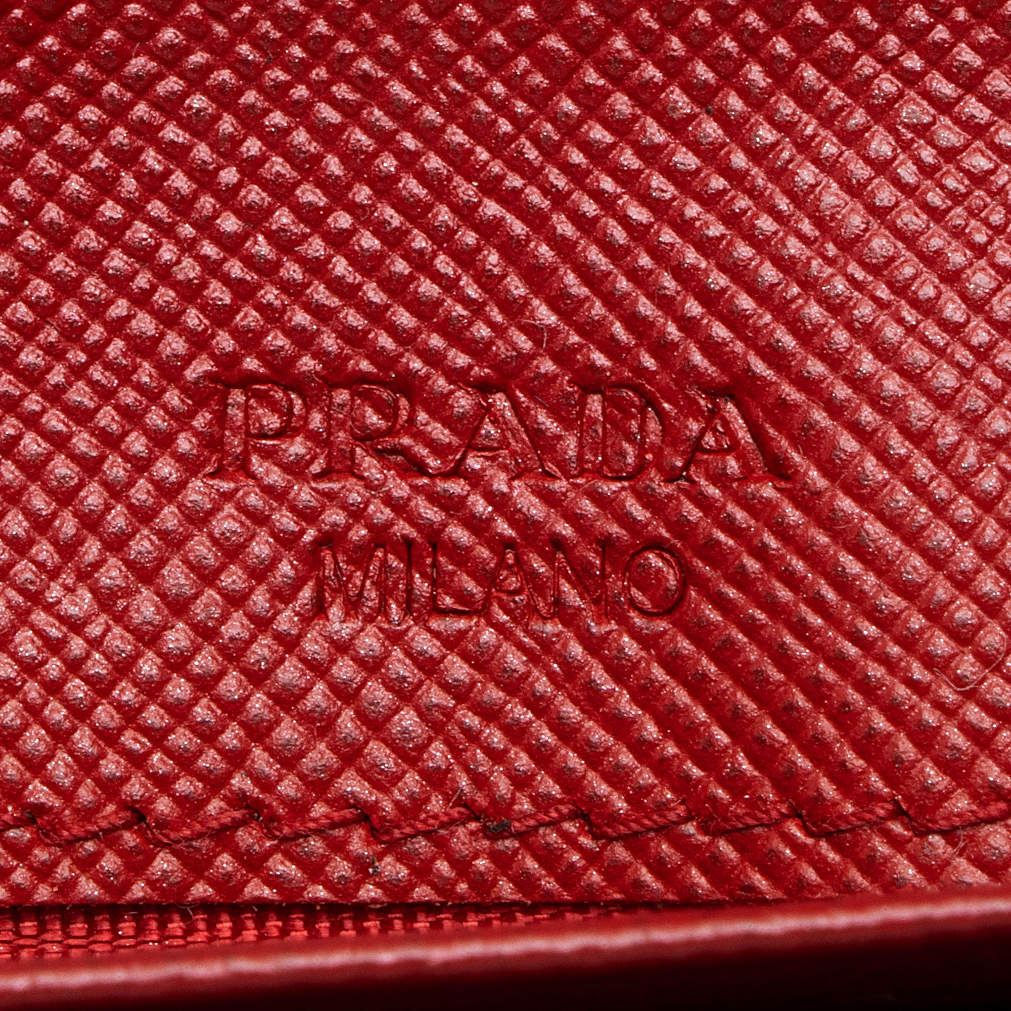Prada Saffiano Bow Continental Wallet