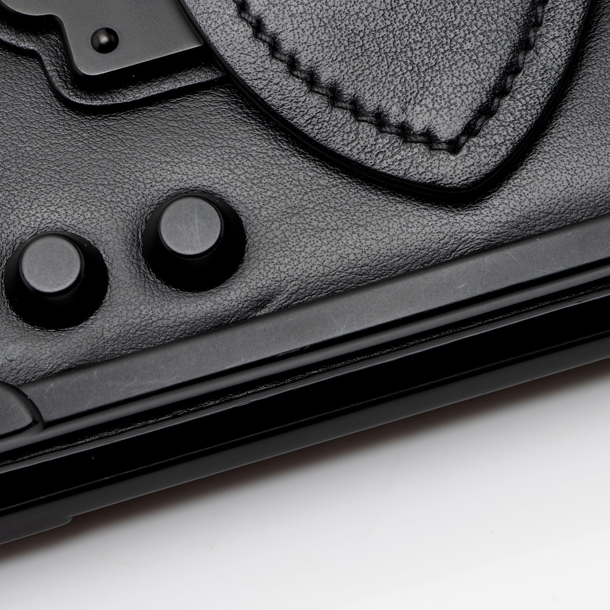 Prada Saffiano Calfskin Studded Cahier Crossbody