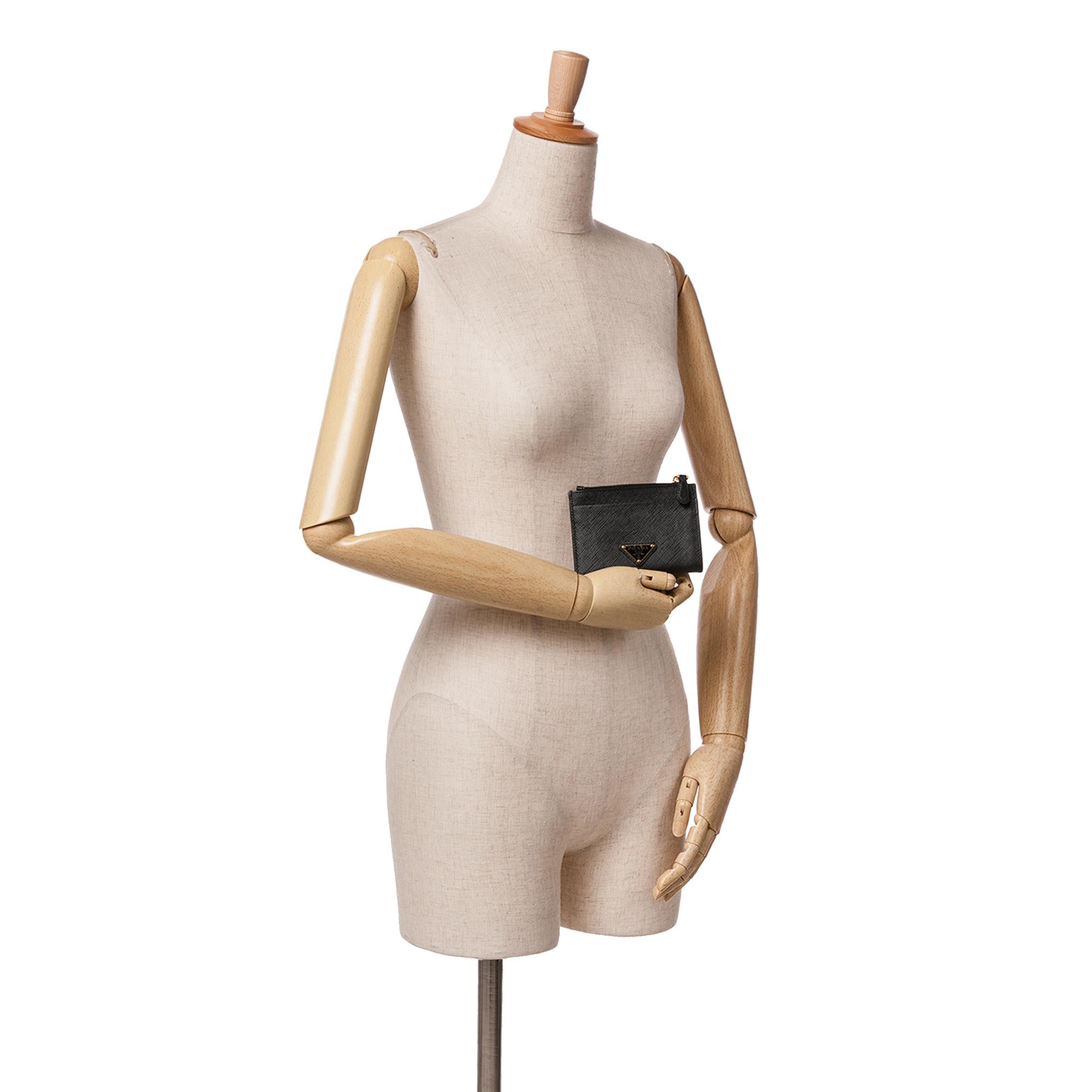 Prada Saffiano Card Holder (SHG-2wrJOT)