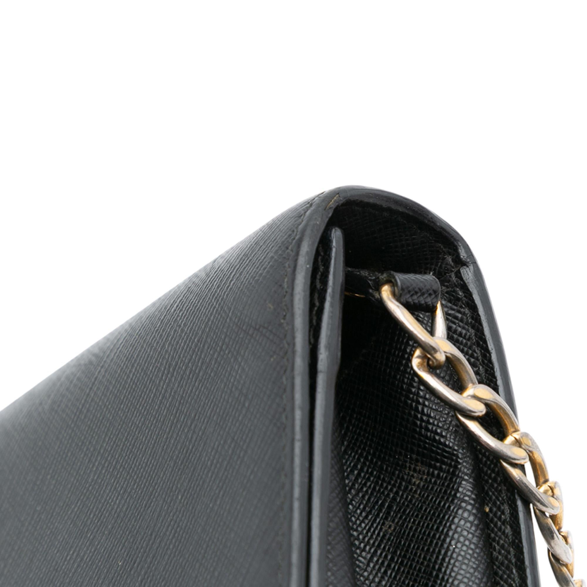 Prada Saffiano Chain Crossbody